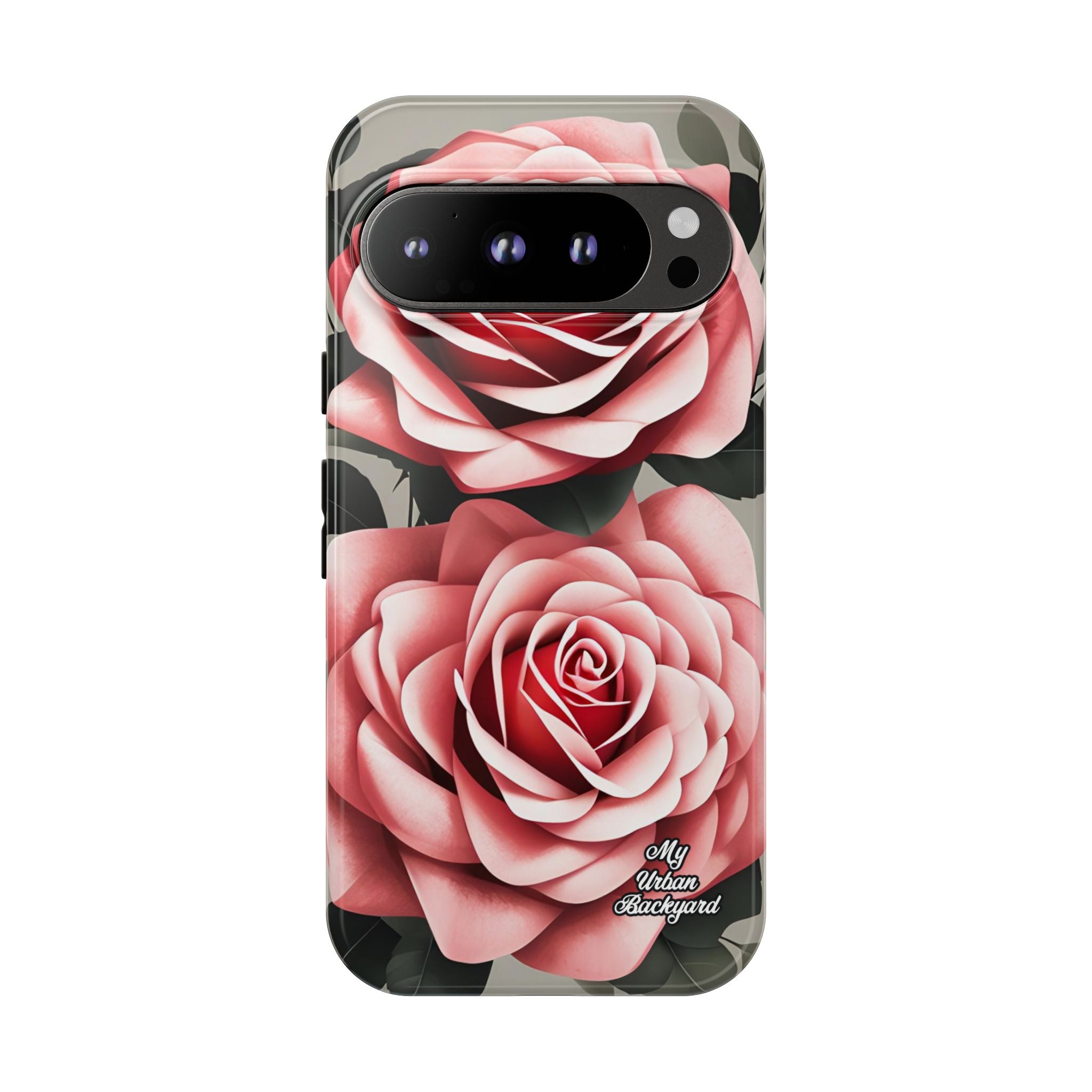 Pink Rose Flowers, Cell Phone Case - Apple, Samsung or Google Pixel