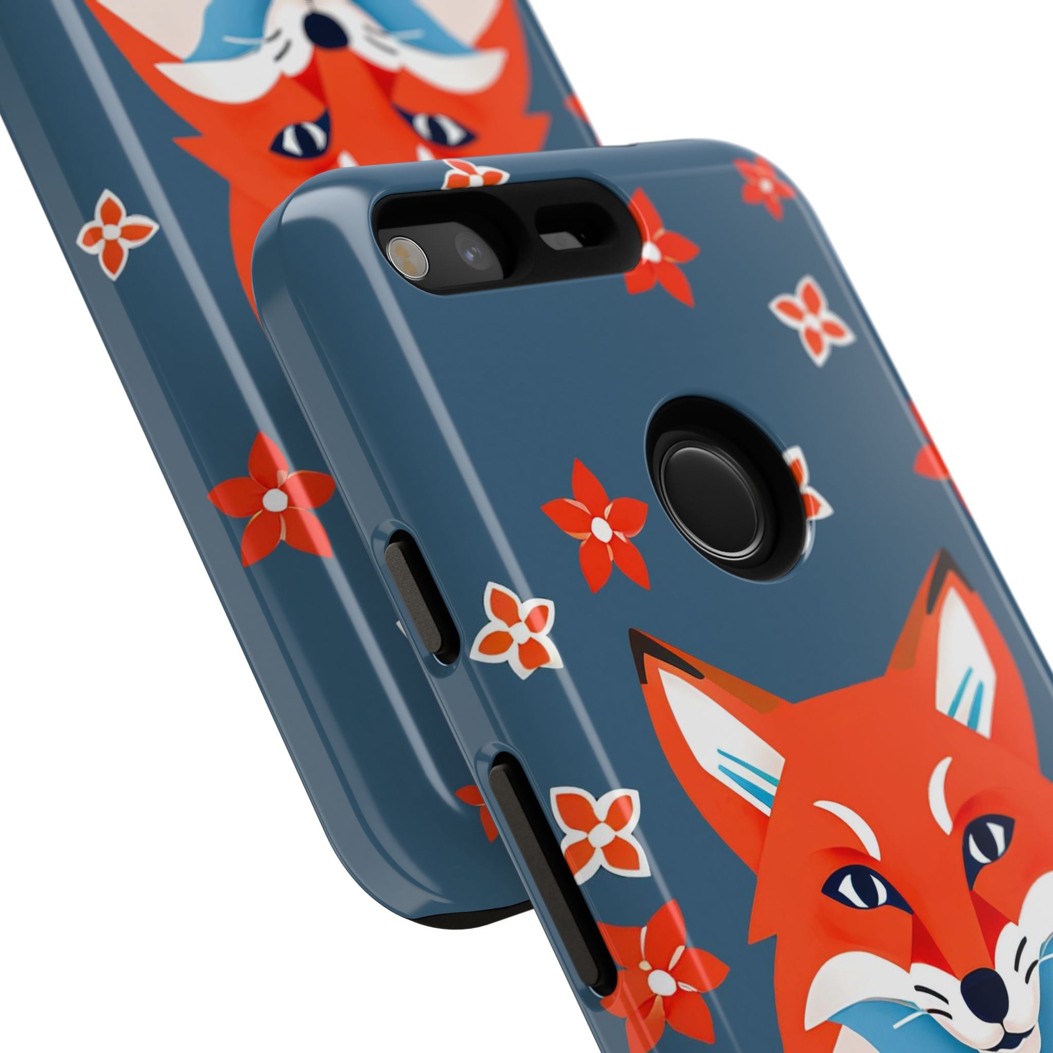 Fox with Flowers, Cell Phone Case - Apple, Samsung, Google Pixel