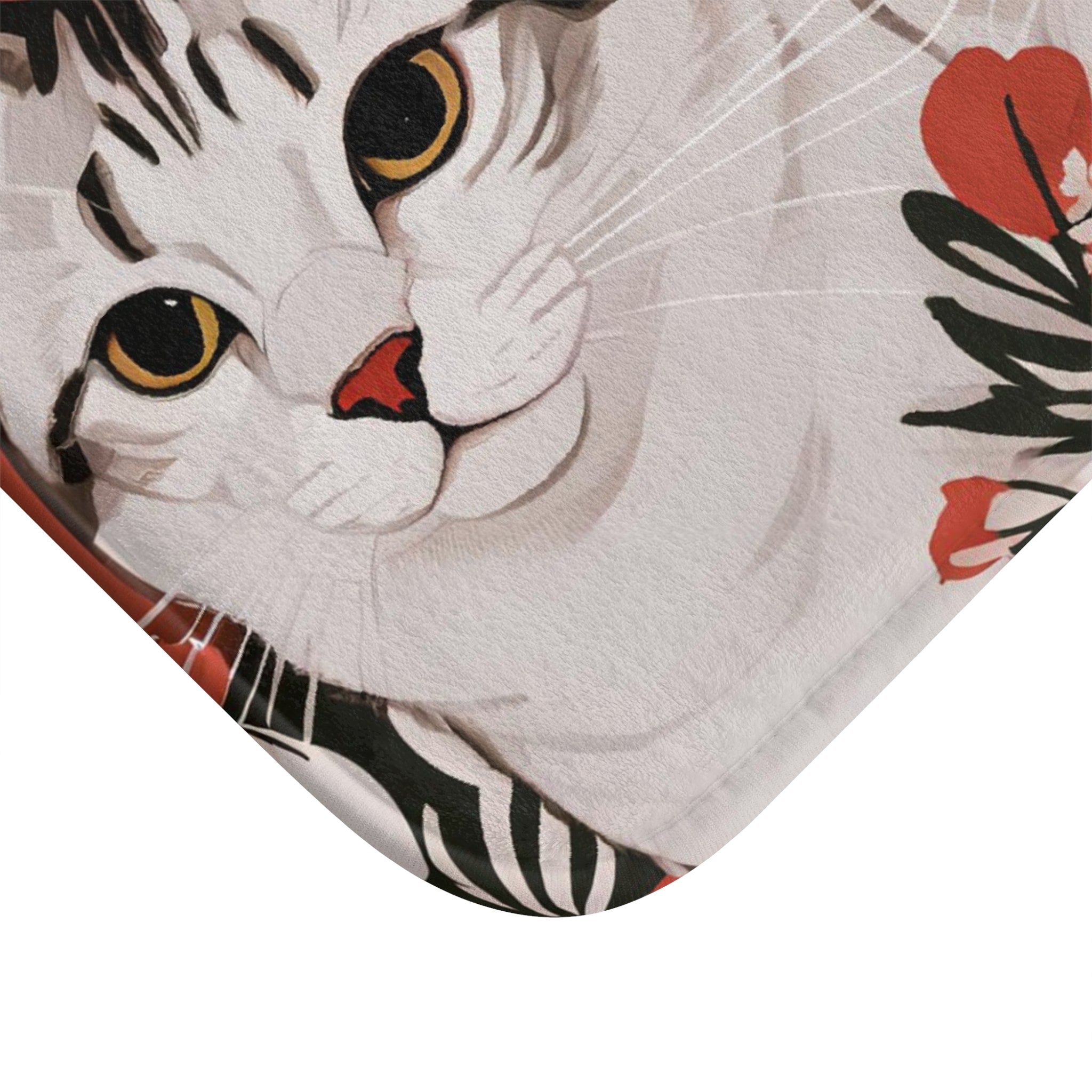 Tess & Jess Clawfield, Cat Memory Foam Bath Mat - Cozy Bathroom Essential