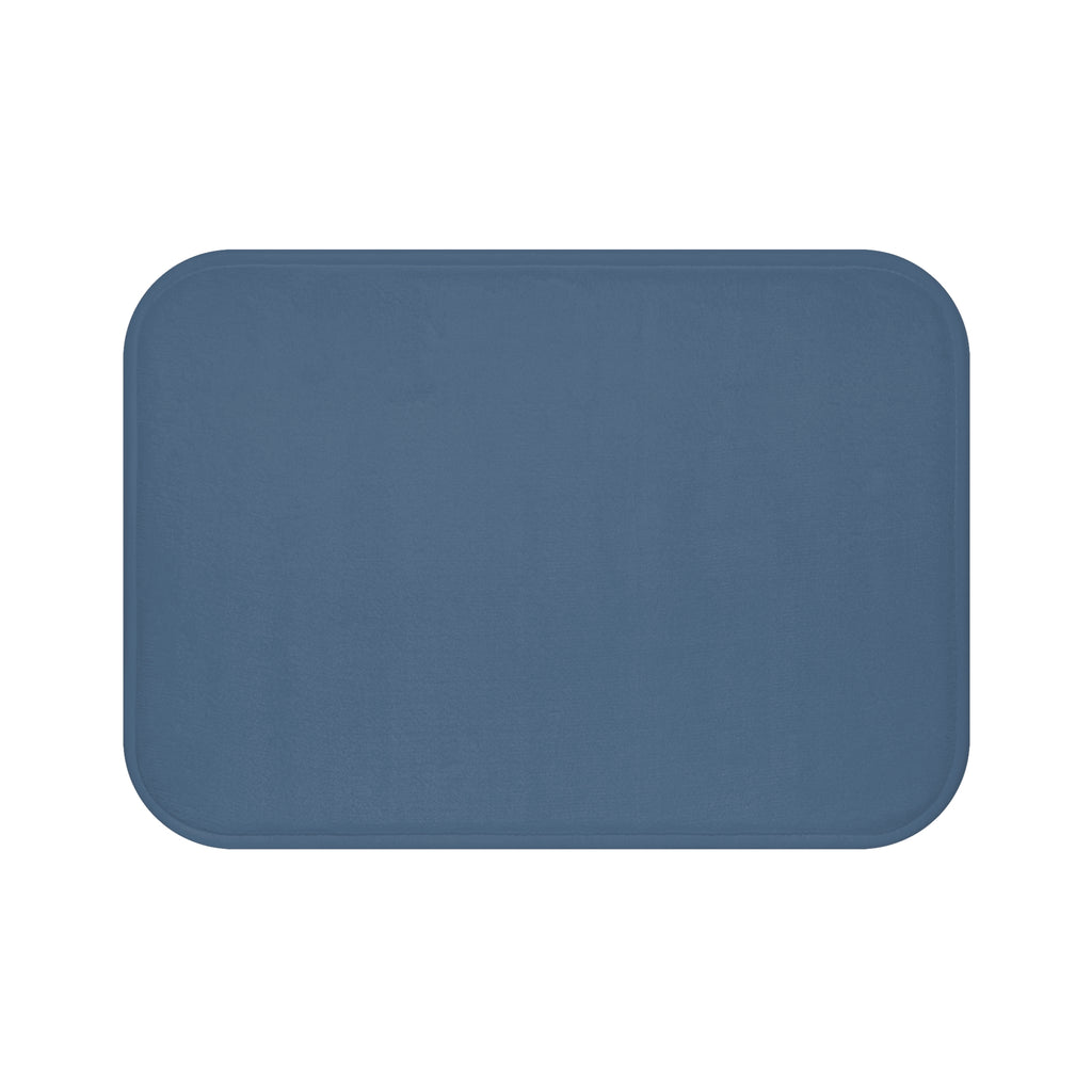 Coastal Blue Memory Foam Bath Mat — Soft Absorbent Bathroom Rug, 2 sizes