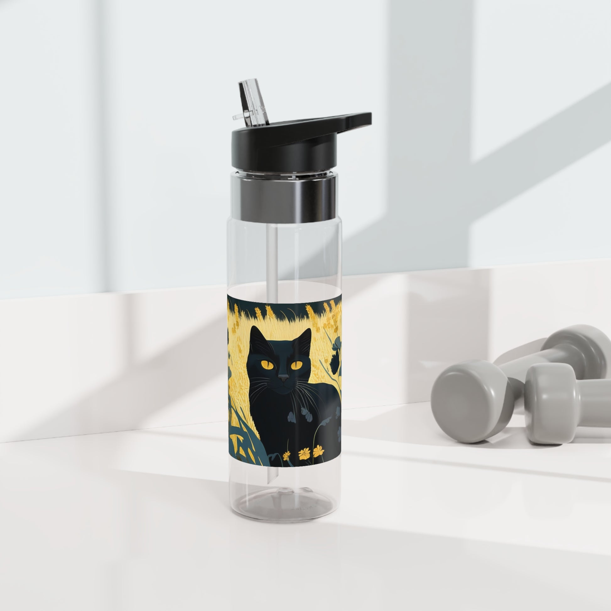 Bella Moonpaw, Cat 20oz Sport Water Bottle, BPA-Free, Tritan™ plastic