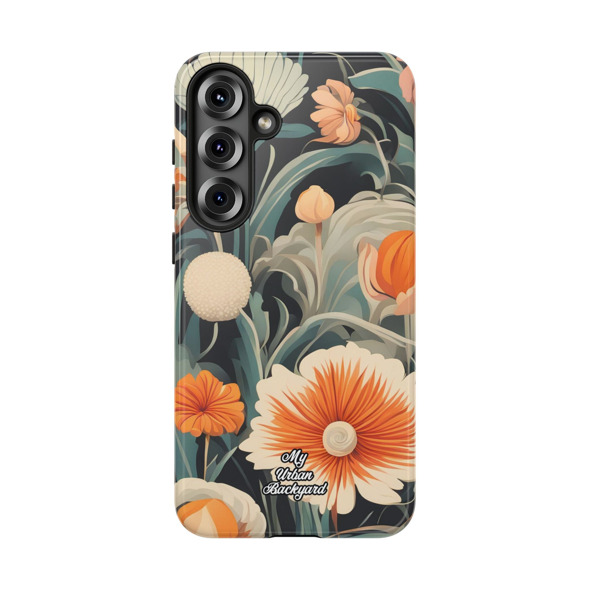 Orange and White Flowers, Cell Phone Case - Apple, Samsung, Google Pixel