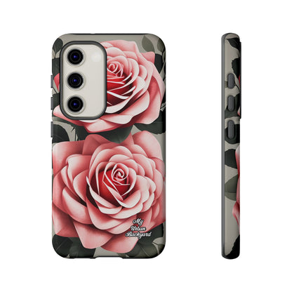 Pink Rose Flowers, Cell Phone Case - Apple, Samsung or Google Pixel