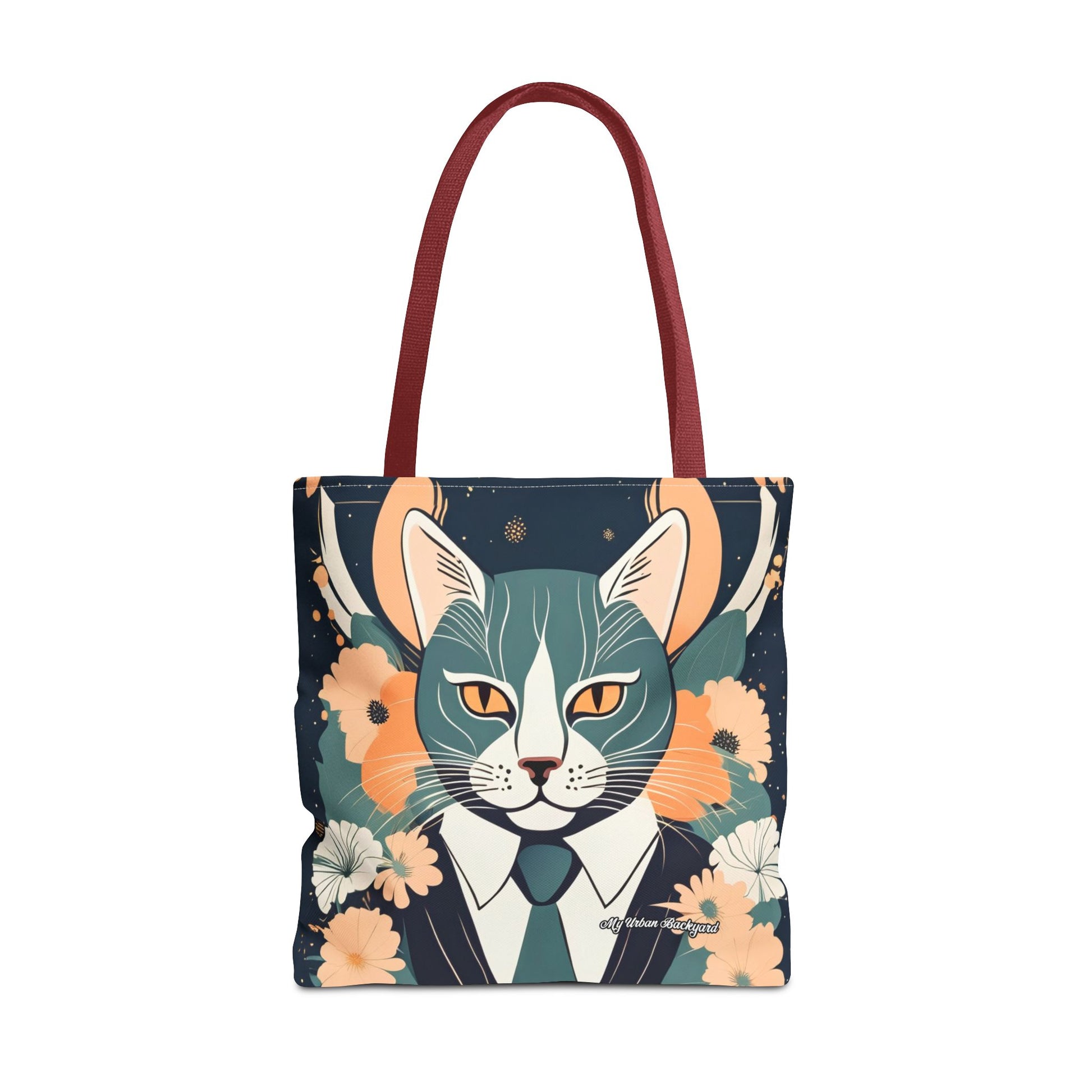 Simon Whiskerford, Cat Tote Bag with Cotton Handles For Everyday Use, 3 Sizes