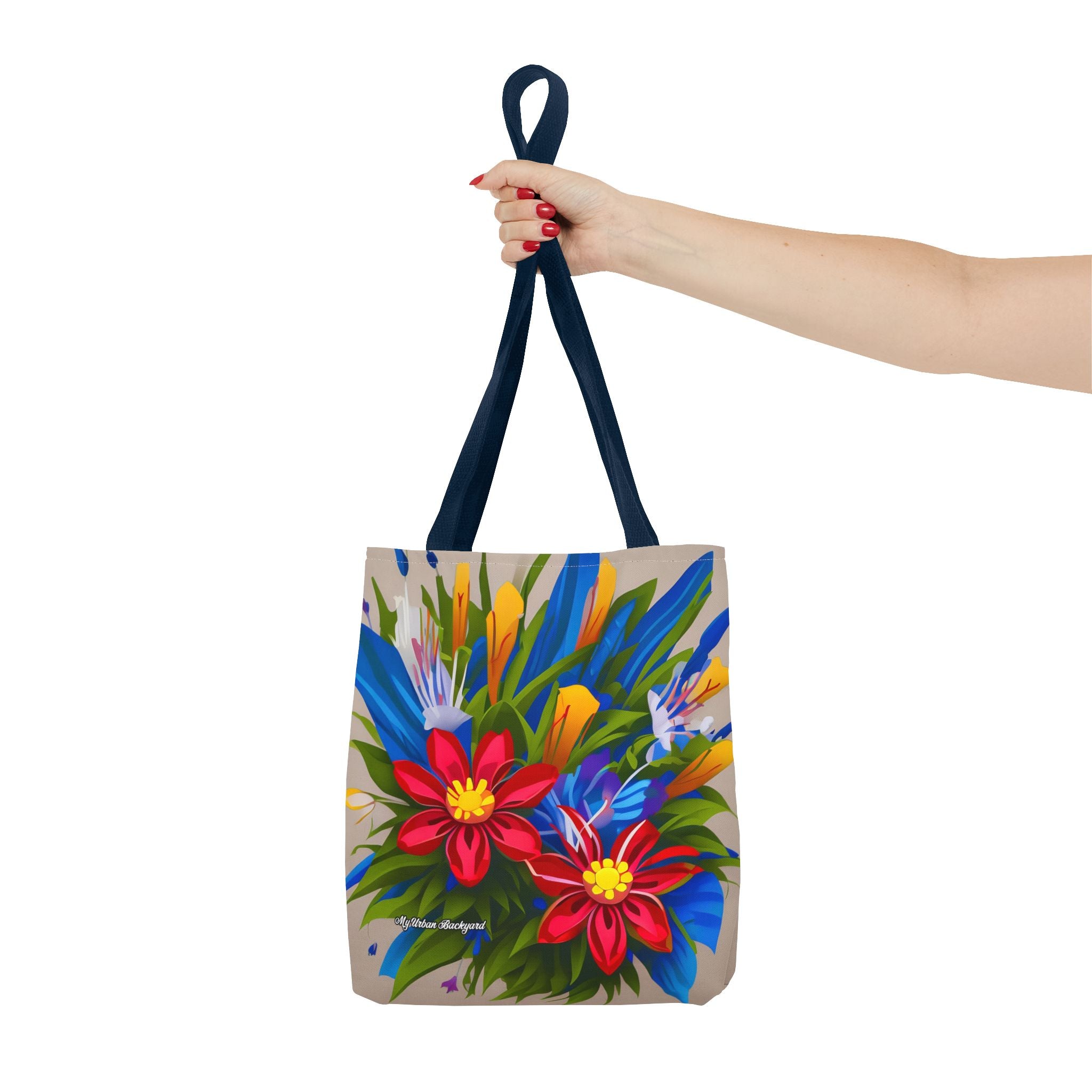 Vibrant Wildflowers Tote Bag with Cotton Handles For Everyday Use, 3 Sizes