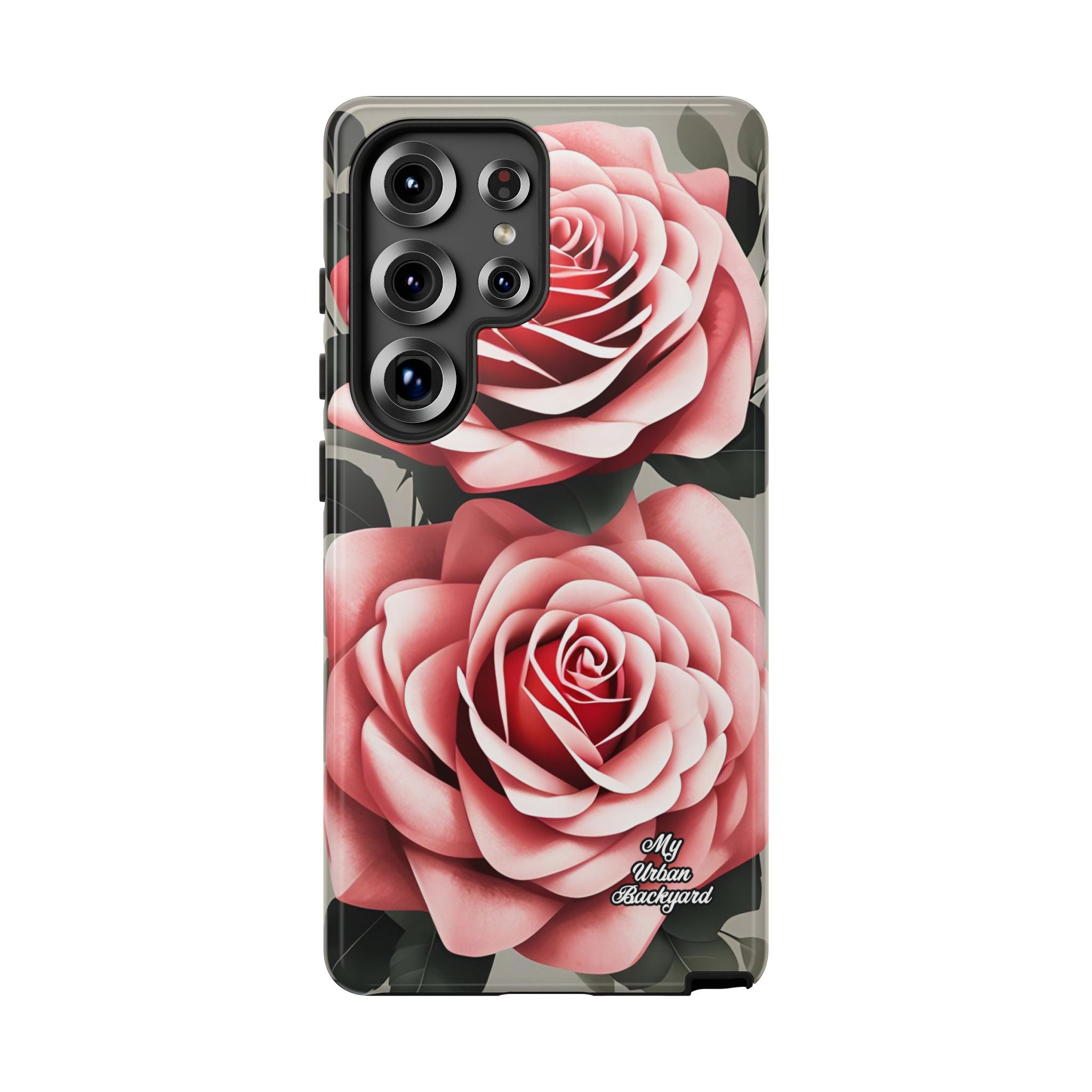 Pink Rose Flowers, Cell Phone Case - Apple, Samsung or Google Pixel