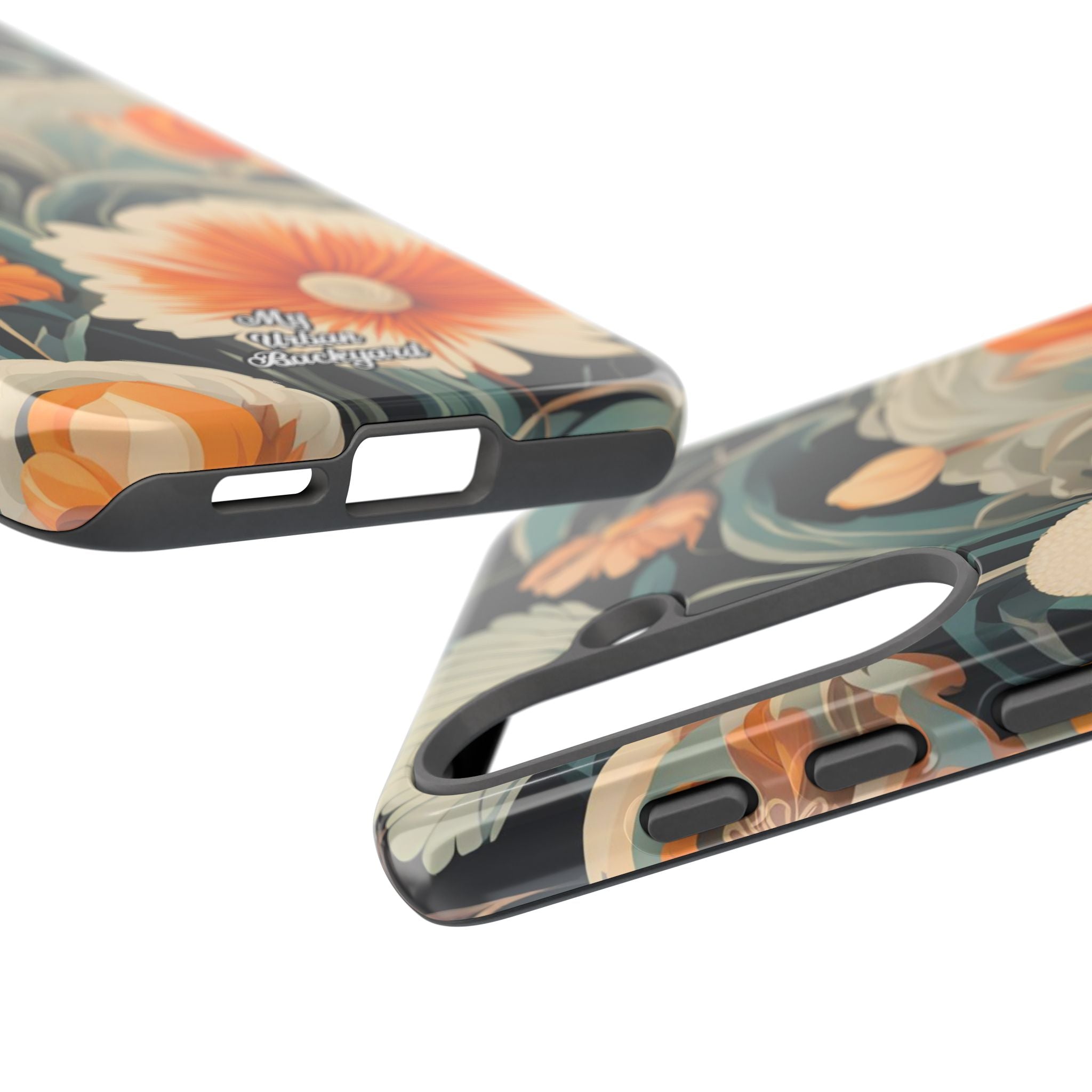 Orange and White Flowers, Cell Phone Case - Apple, Samsung, Google Pixel