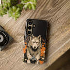 Wolf with Flowers, Animal Cell Phone Case - Apple, Samsung, Google Pixel