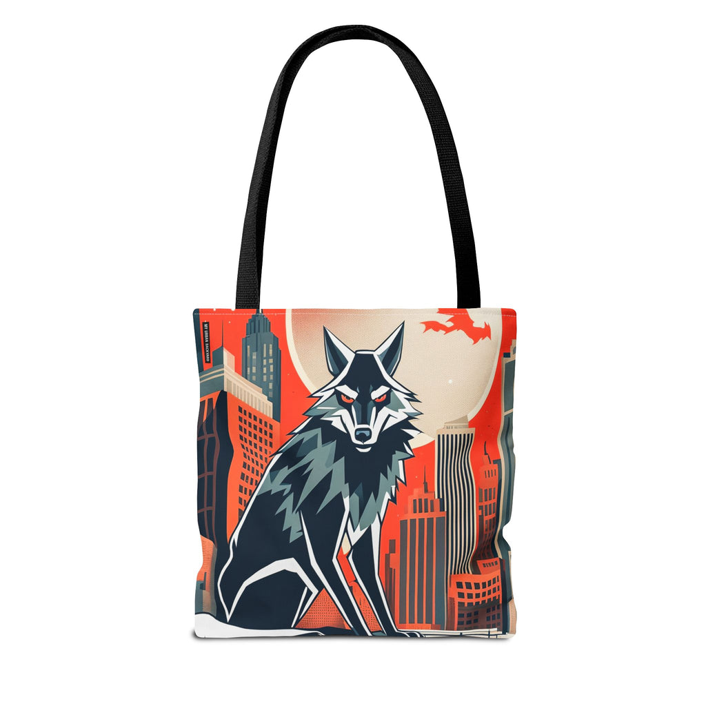 City Wolf Tote Bag, Tote with Cotton Handles For Everyday Use, 3 Sizes