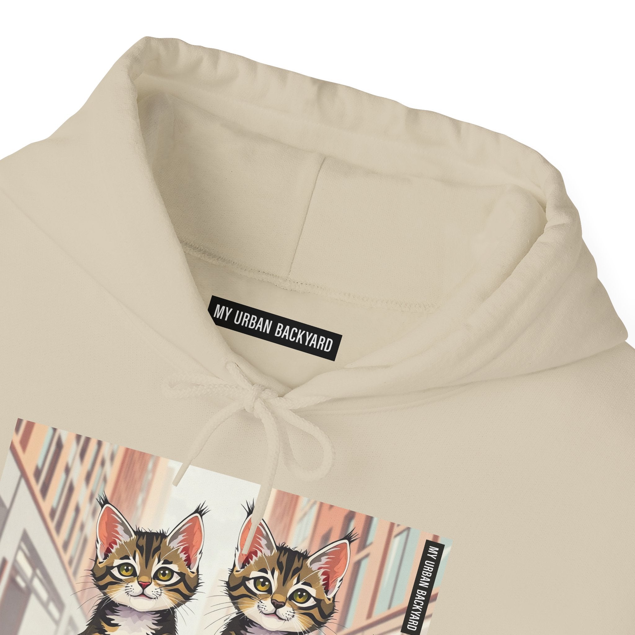 Cute Tabby Kittens Hooded Sweatshirt, Cozy Gift for Pet Owners, Cat Mom Hoodie, Cute Cat Sweatshirt, Cat-Themed Apparel, Animal Lover Gift