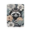 Rocco Pawsley, Raccoon Sherpa Fleece Blanket for Cozy Warmth, 50"x60"