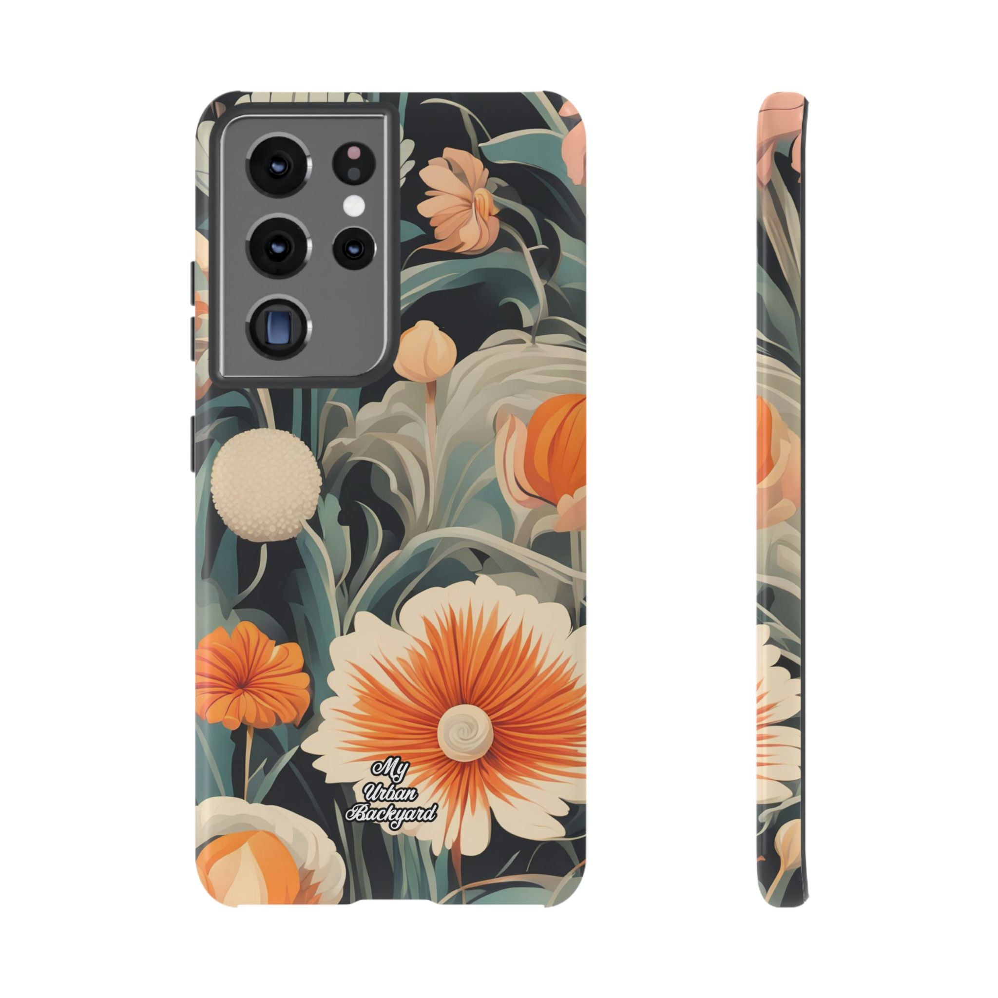 Orange and White Flowers, Cell Phone Case - Apple, Samsung, Google Pixel