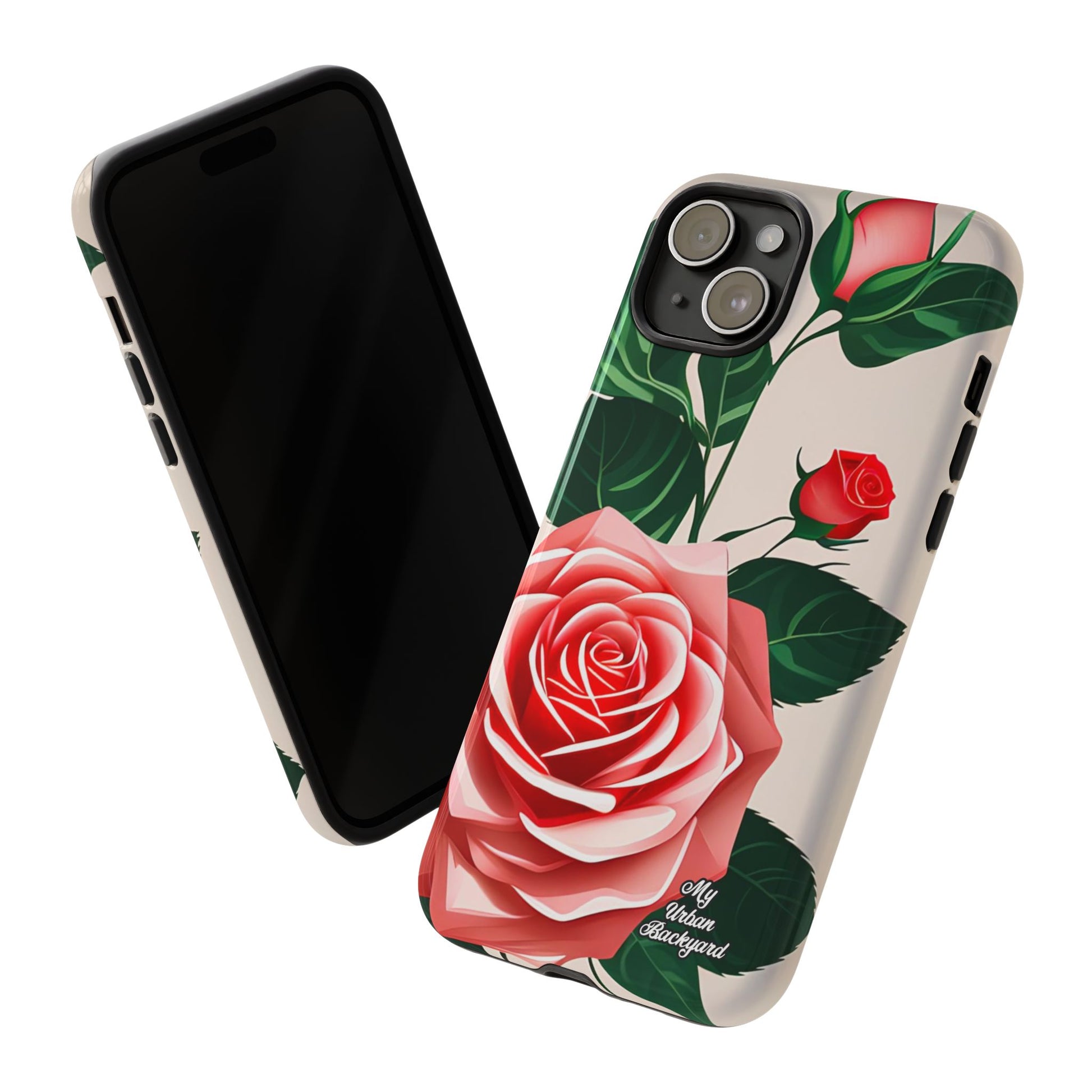 Pink Rose Flowers, Cell Phone Case - Apple, Samsung, Google Pixel