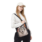 Art Deco Wolf Tote Bag with Cotton Handles For Everyday Use, 3 Sizes