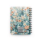 Floral Cat Spiral Journal