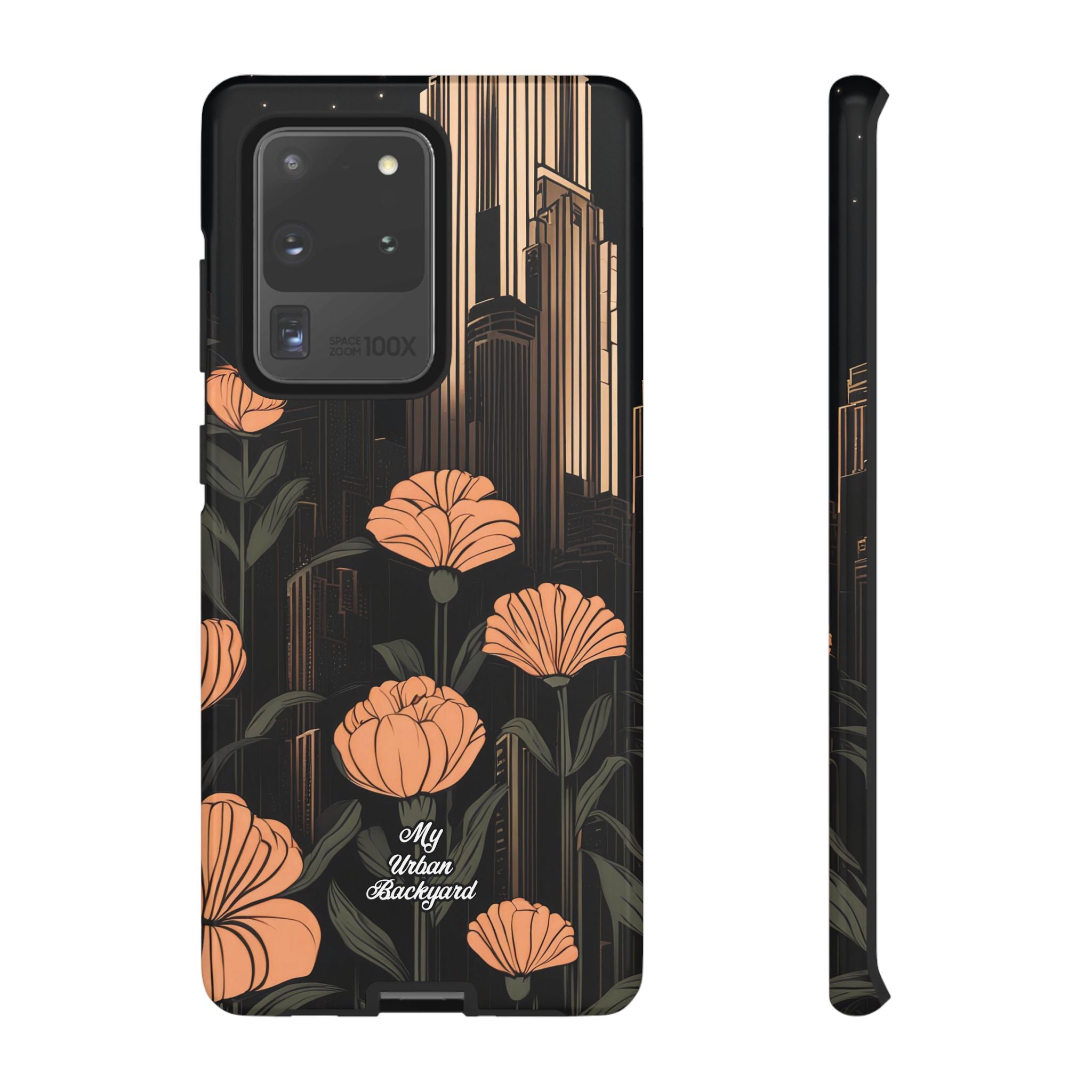 Urban Evening with Flowers, Cell Phone Case