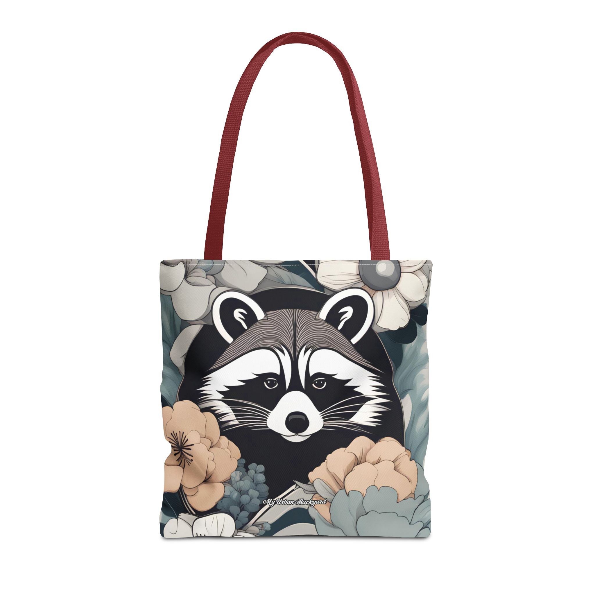 Rocco Pawsley, Raccoon Tote Bag with Cotton Handles For Everyday Use, 3 Sizes