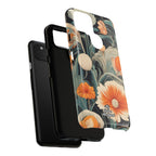 Orange and White Flowers, Cell Phone Case - Apple, Samsung, Google Pixel