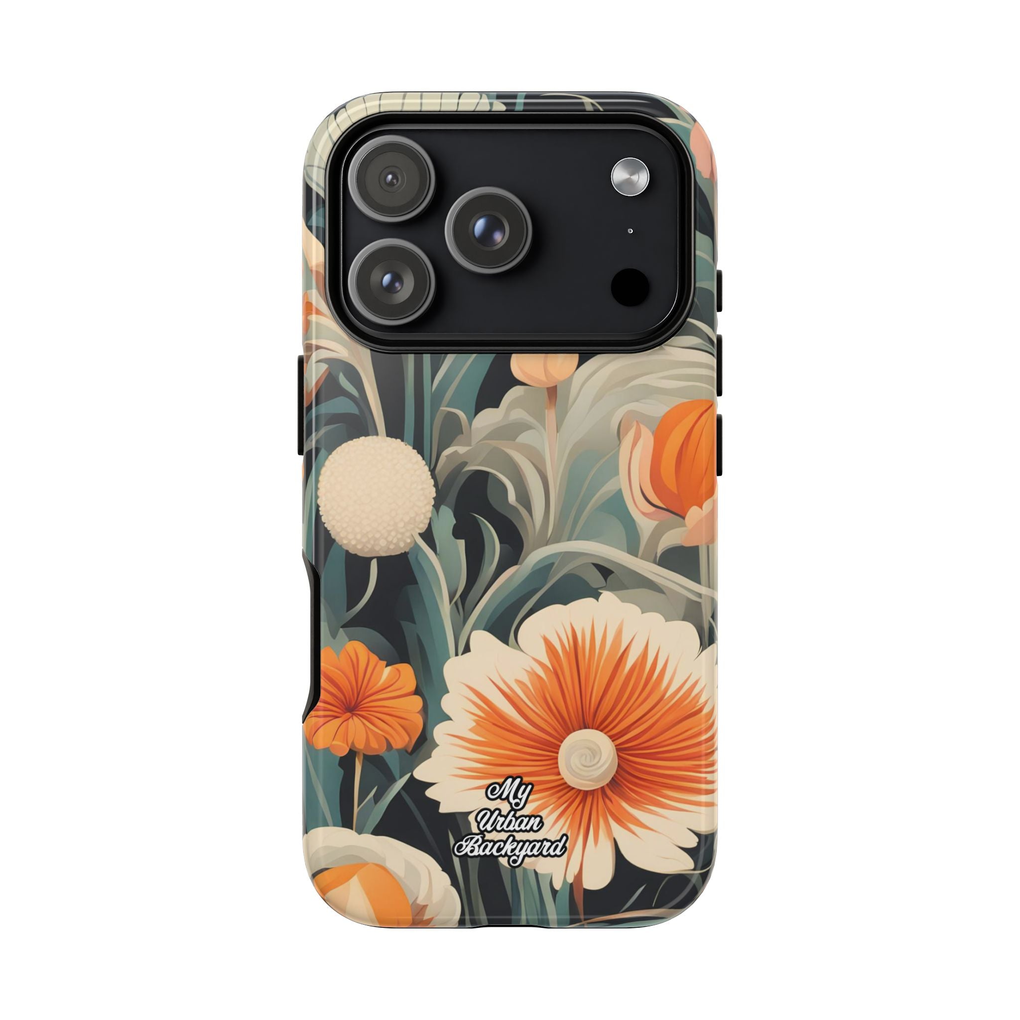 Orange and White Flowers, Cell Phone Case - Apple, Samsung, Google Pixel