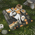 Urban Rabbit Picnic Blanket - Outdoor Essentials for Spring Gatherings, 51" × 61"