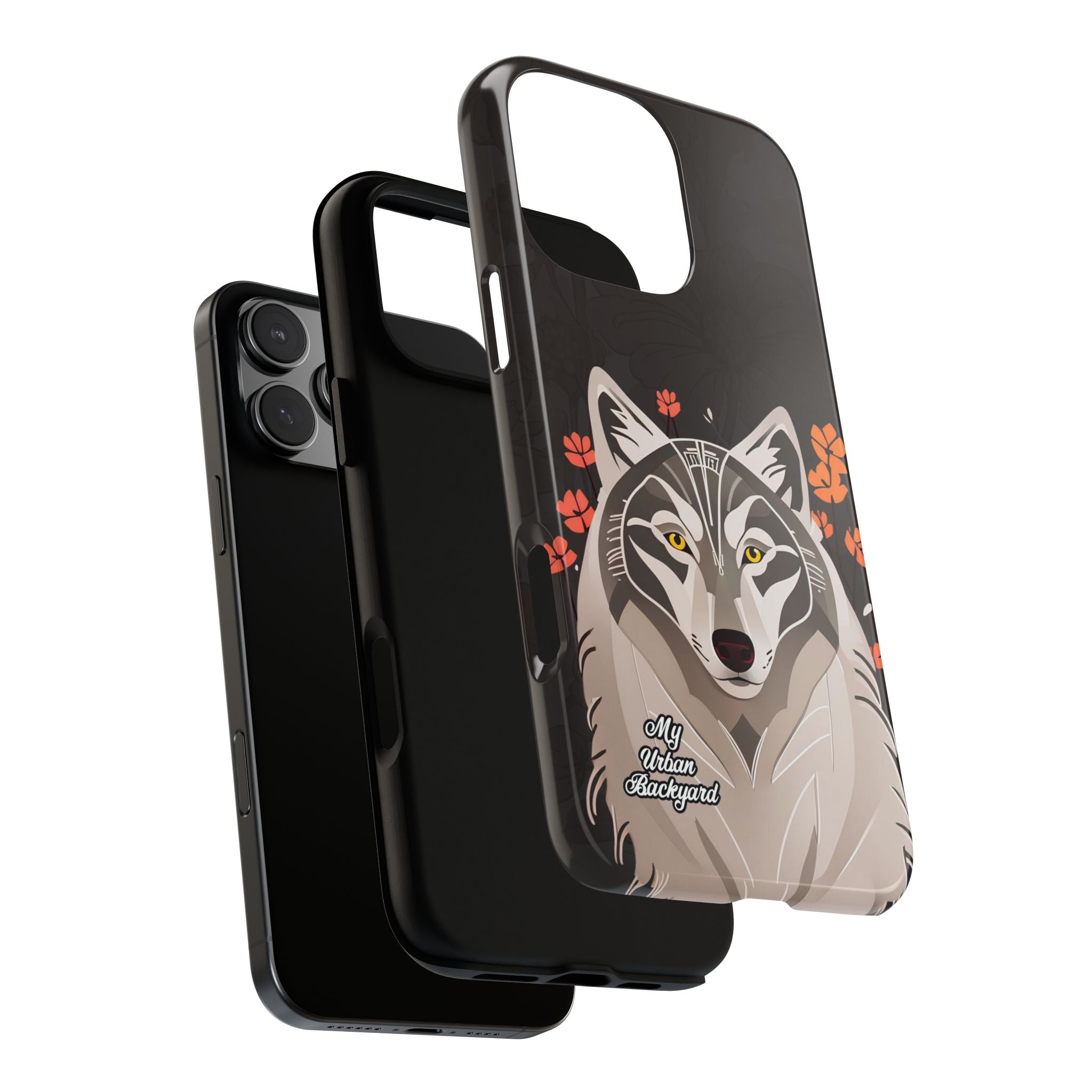 Art Deco Wolf, Cell Phone Case - Apple, Samsung, Google Pixel