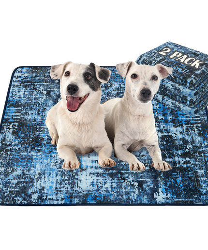 Reusable Puppy Potty Pads, Washable, Litter Mat, Wee Wee Pad, For Floor, Crate, Couch, 2-Pack