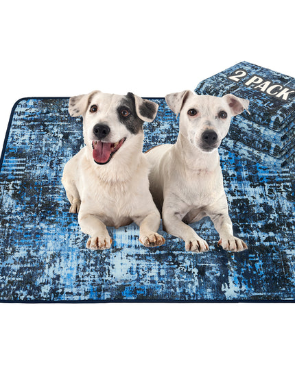 Reusable Puppy Potty Pads, Washable, Litter Mat, Wee Wee Pad, For Floor, Crate, Couch, 2-Pack