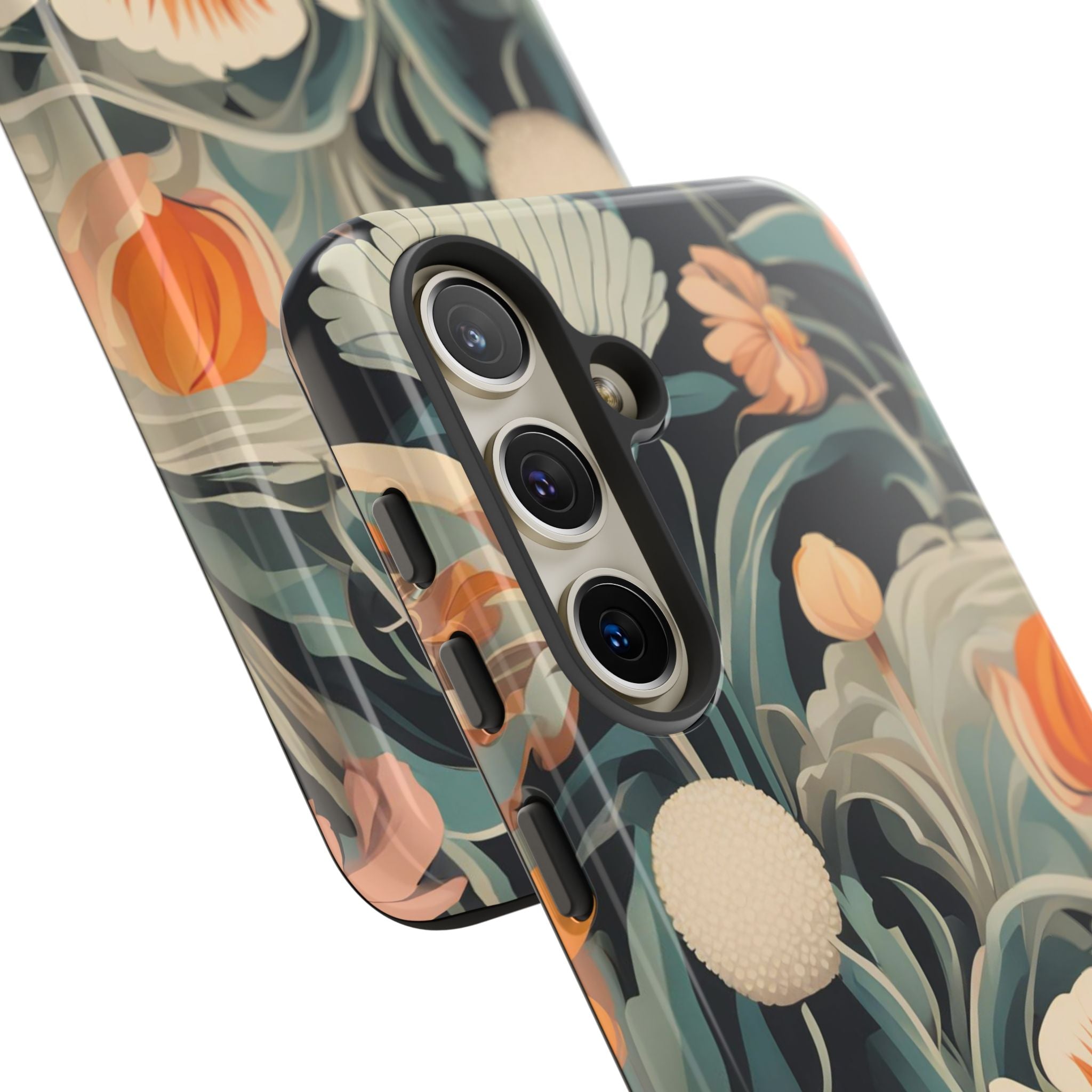 Orange and White Flowers, Cell Phone Case - Apple, Samsung, Google Pixel