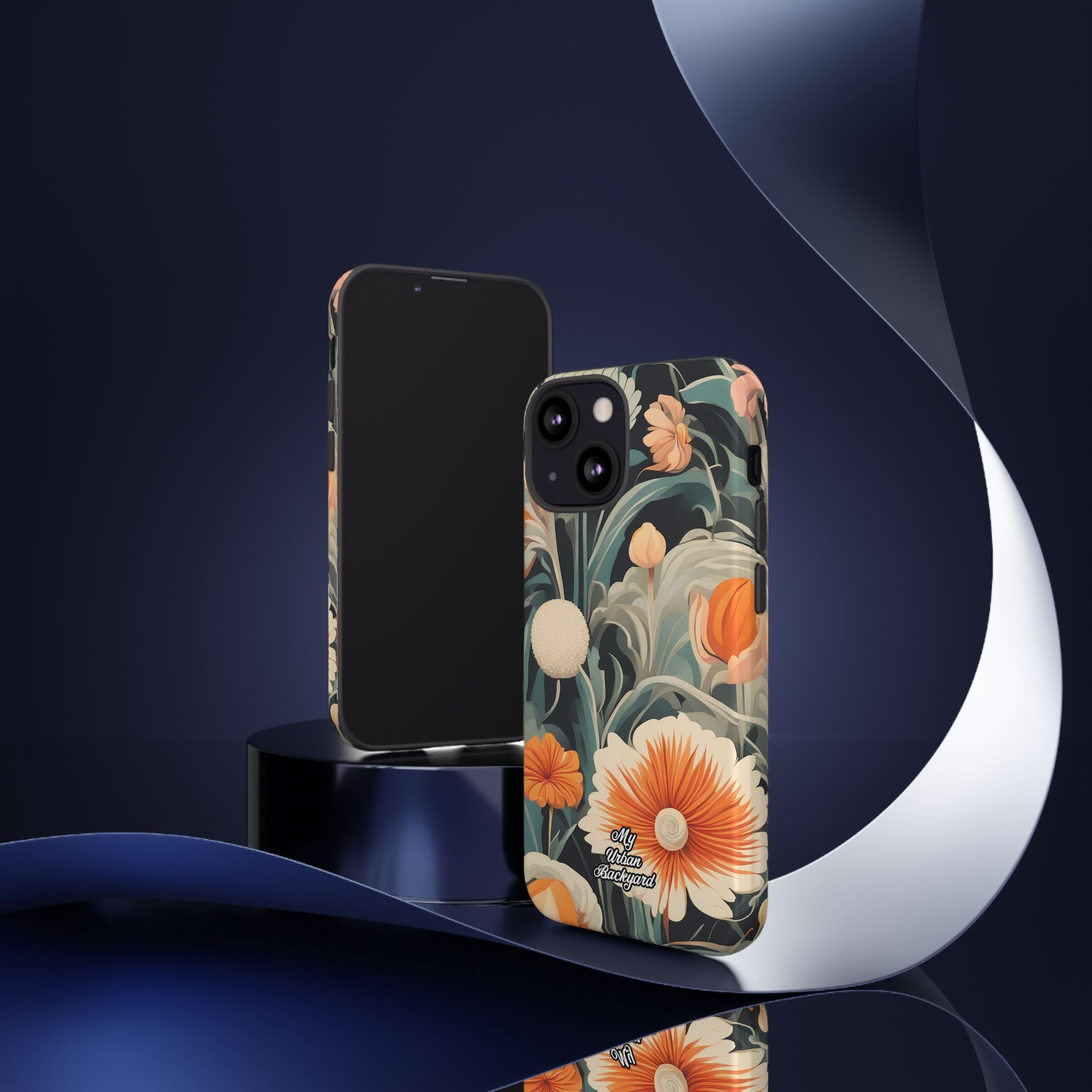 Orange and White Flowers, Cell Phone Case - Apple, Samsung, Google Pixel