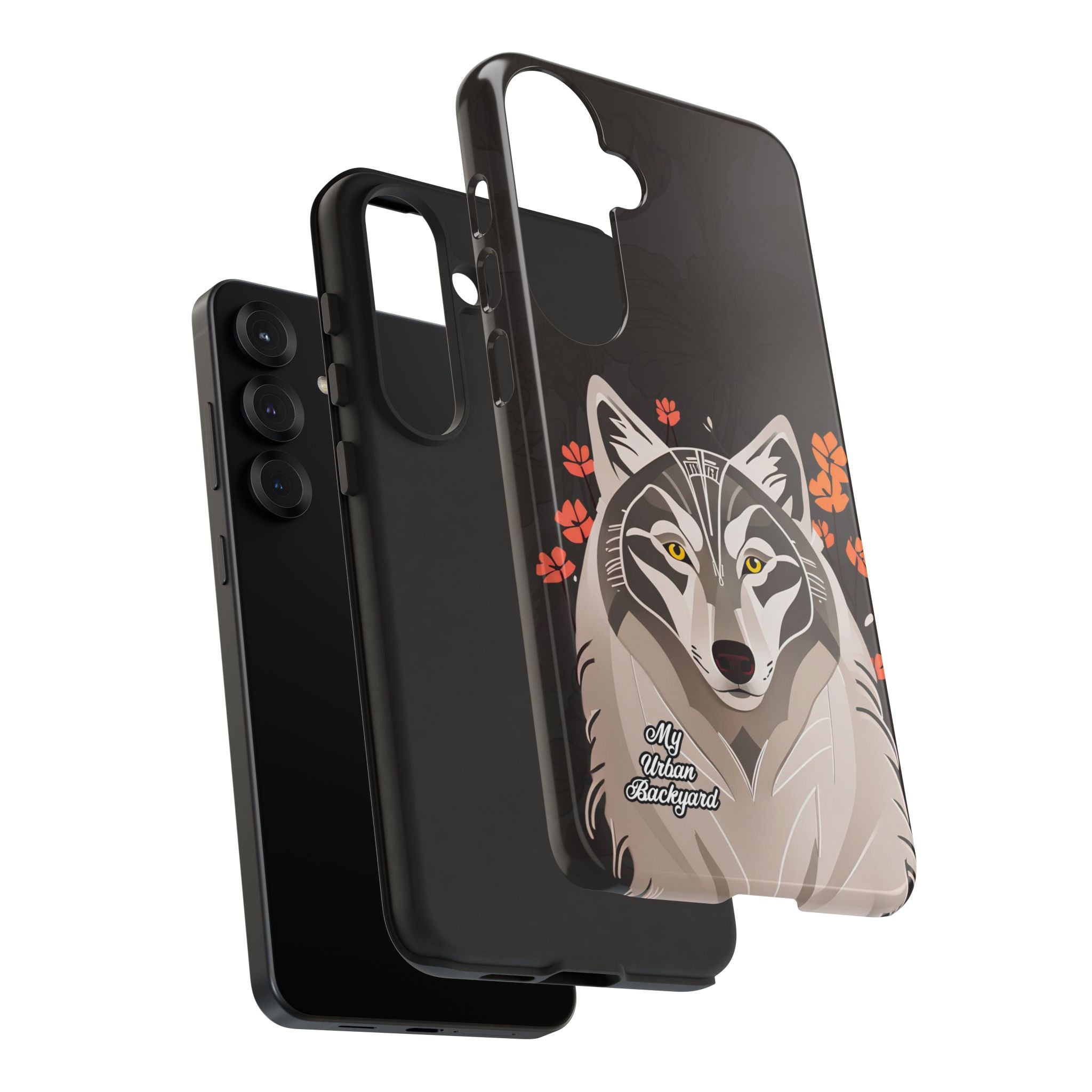 Art Deco Wolf, Cell Phone Case - Apple, Samsung, Google Pixel