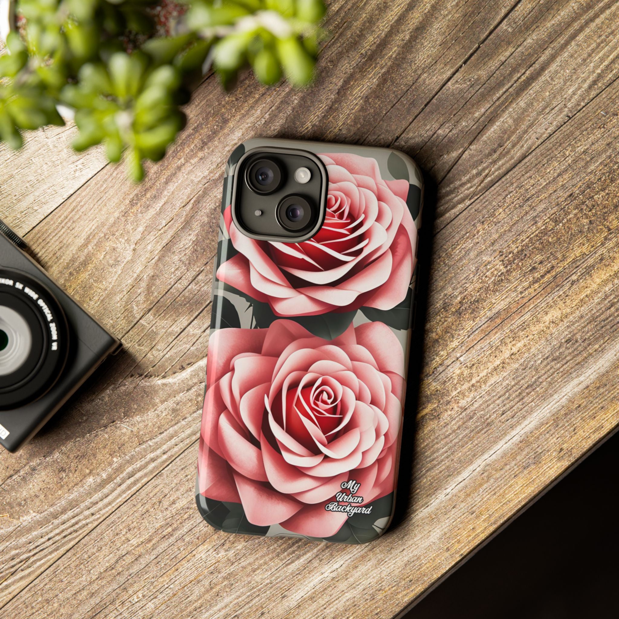 Pink Rose Flowers, Cell Phone Case - Apple, Samsung or Google Pixel