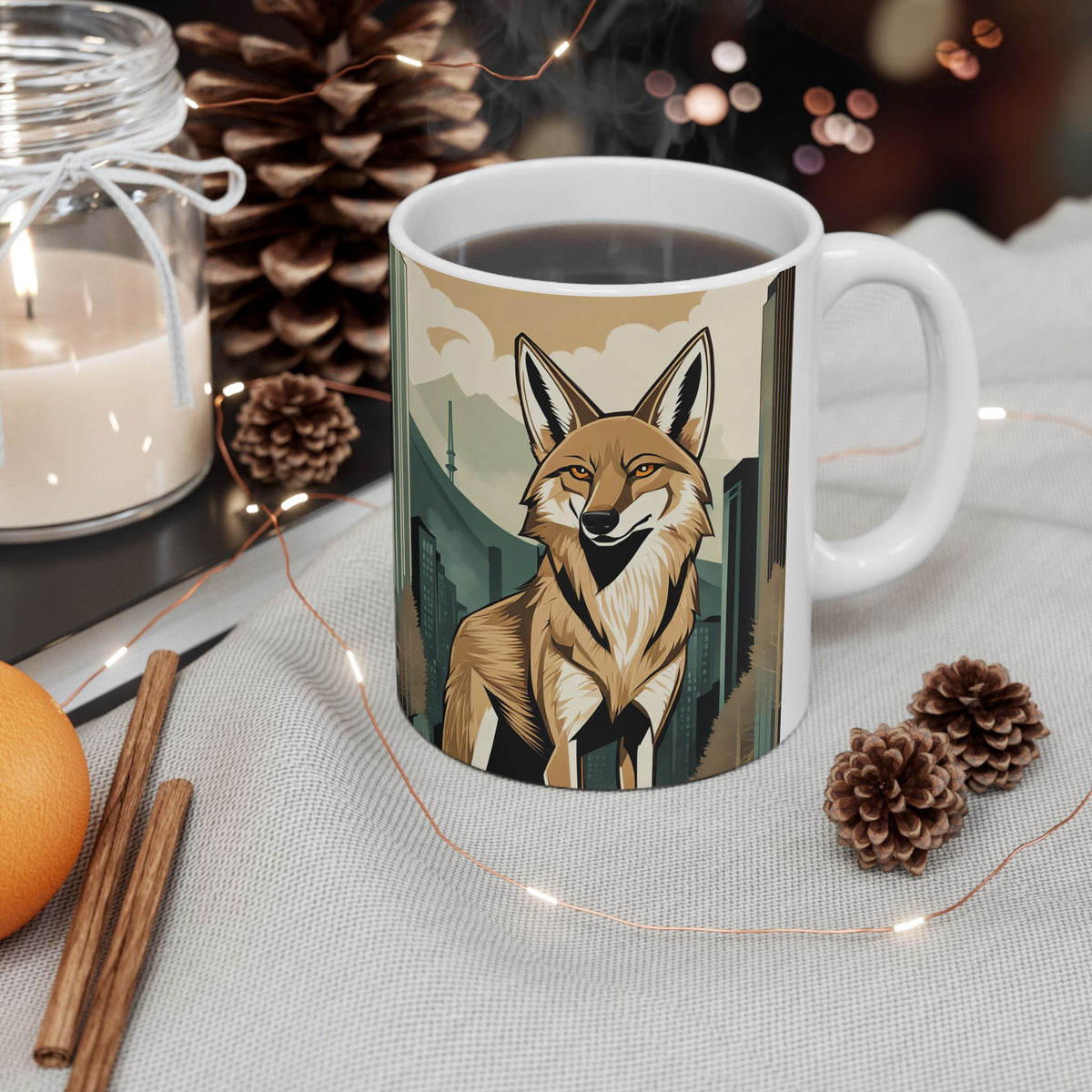 Urban Coyote Ceramic Mug