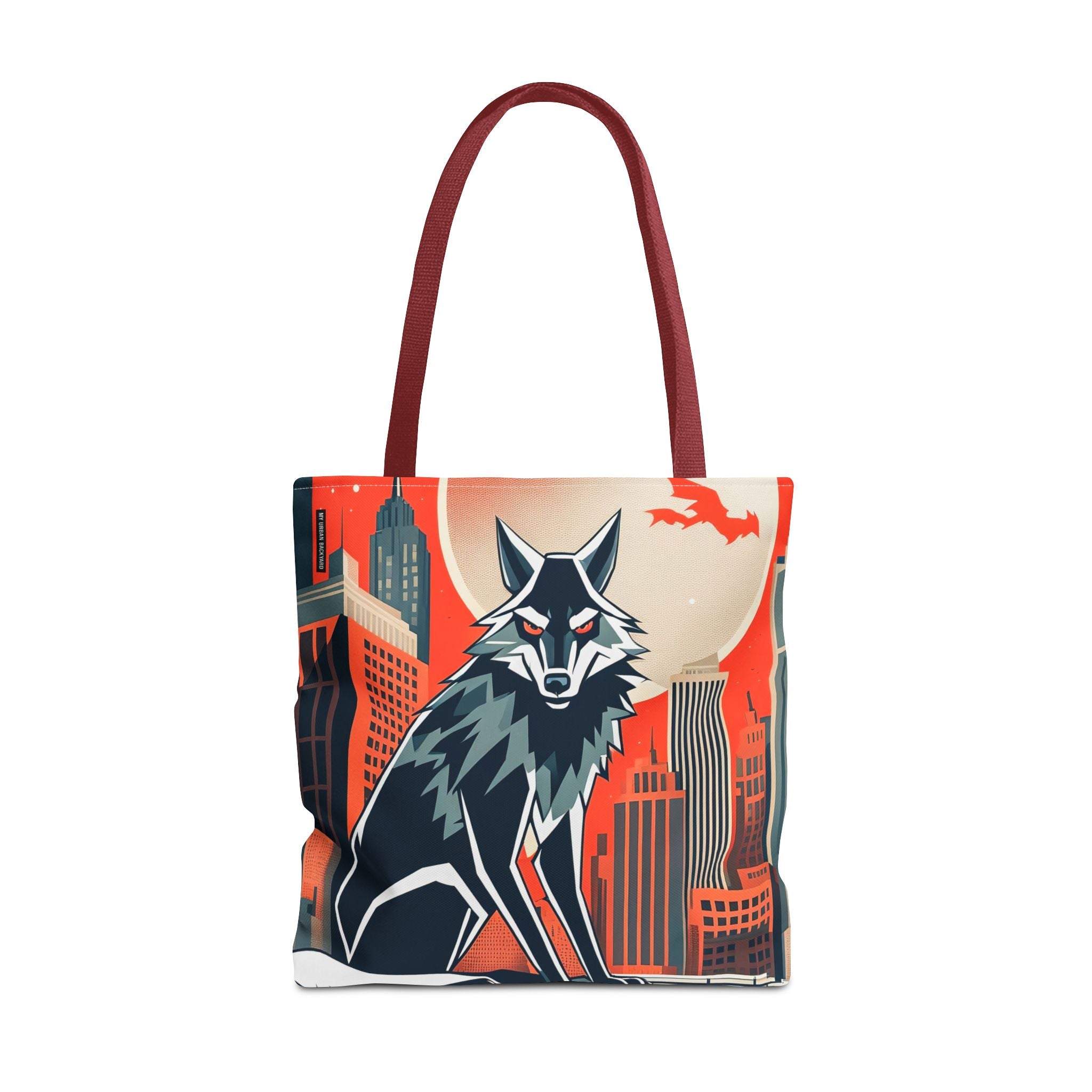 City Wolf Tote Bag, Tote with Cotton Handles For Everyday Use, 3 Sizes