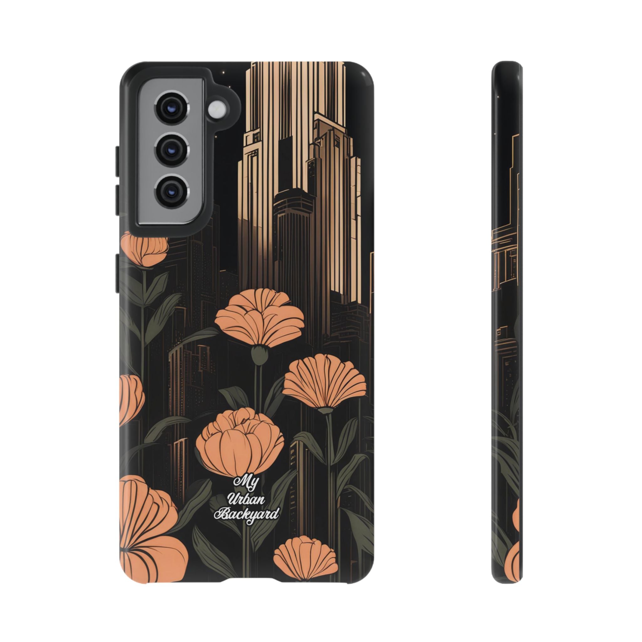 Urban Evening with Flowers, Cell Phone Case