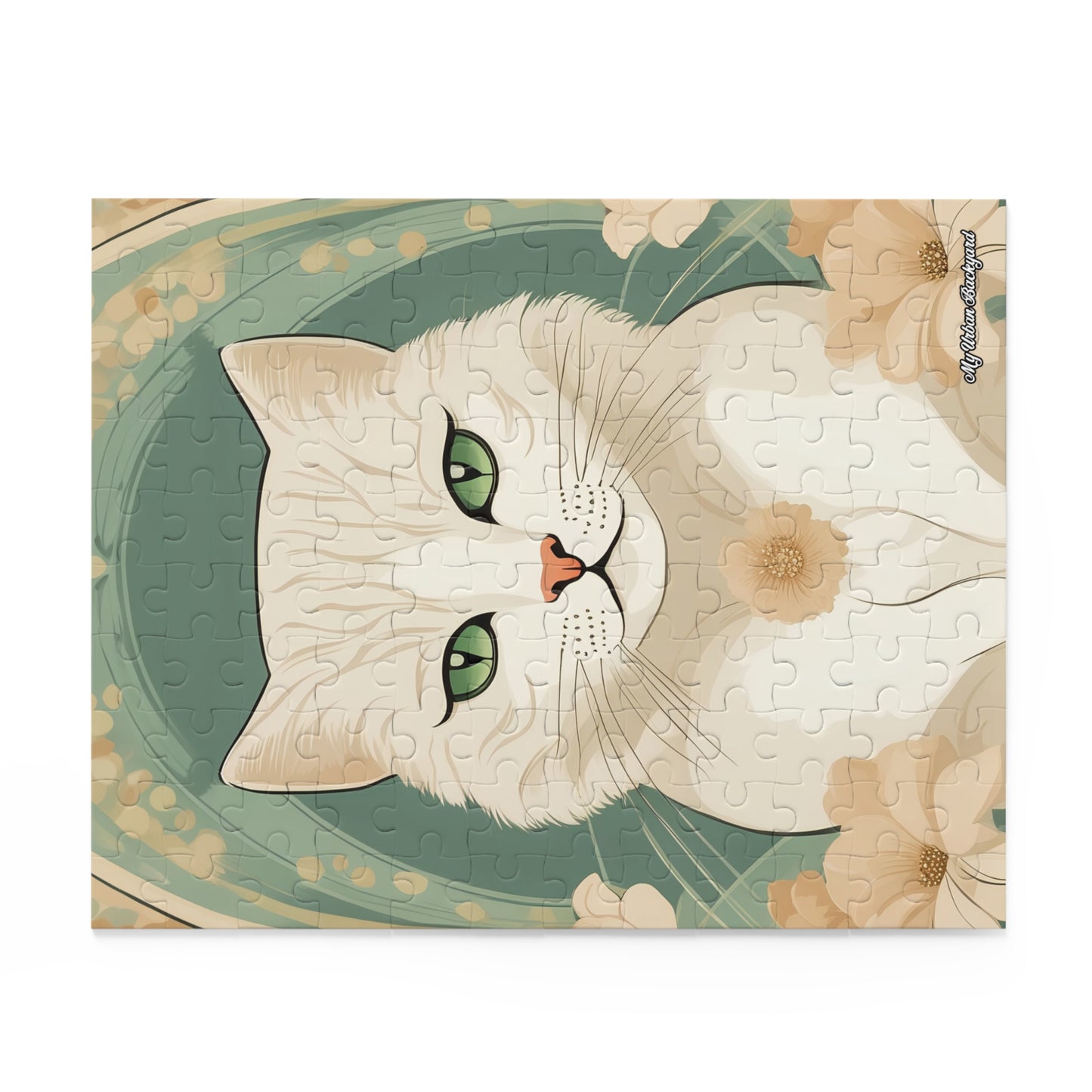 Green-Eyed Cat, Jigsaw Puzzle, (120, 252, or 500-Piece)