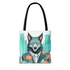 Vincent Blueclaw, Wolf Tote Bag with Cotton Handles For Everyday Use, 3 Sizes