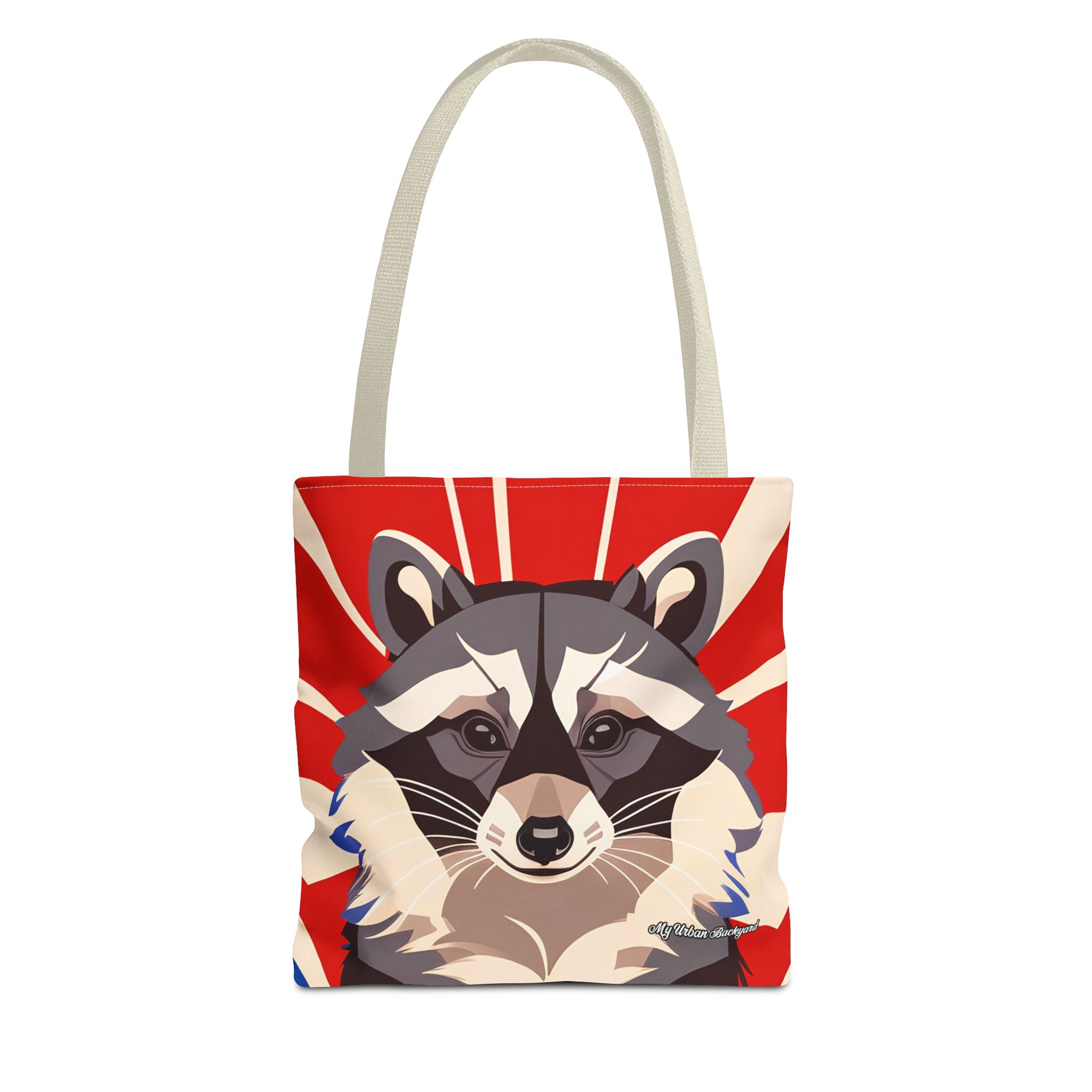 Ziggy Starspaws, Raccoon Tote Bag with Cotton Handles For Everyday Use, 3 Sizes
