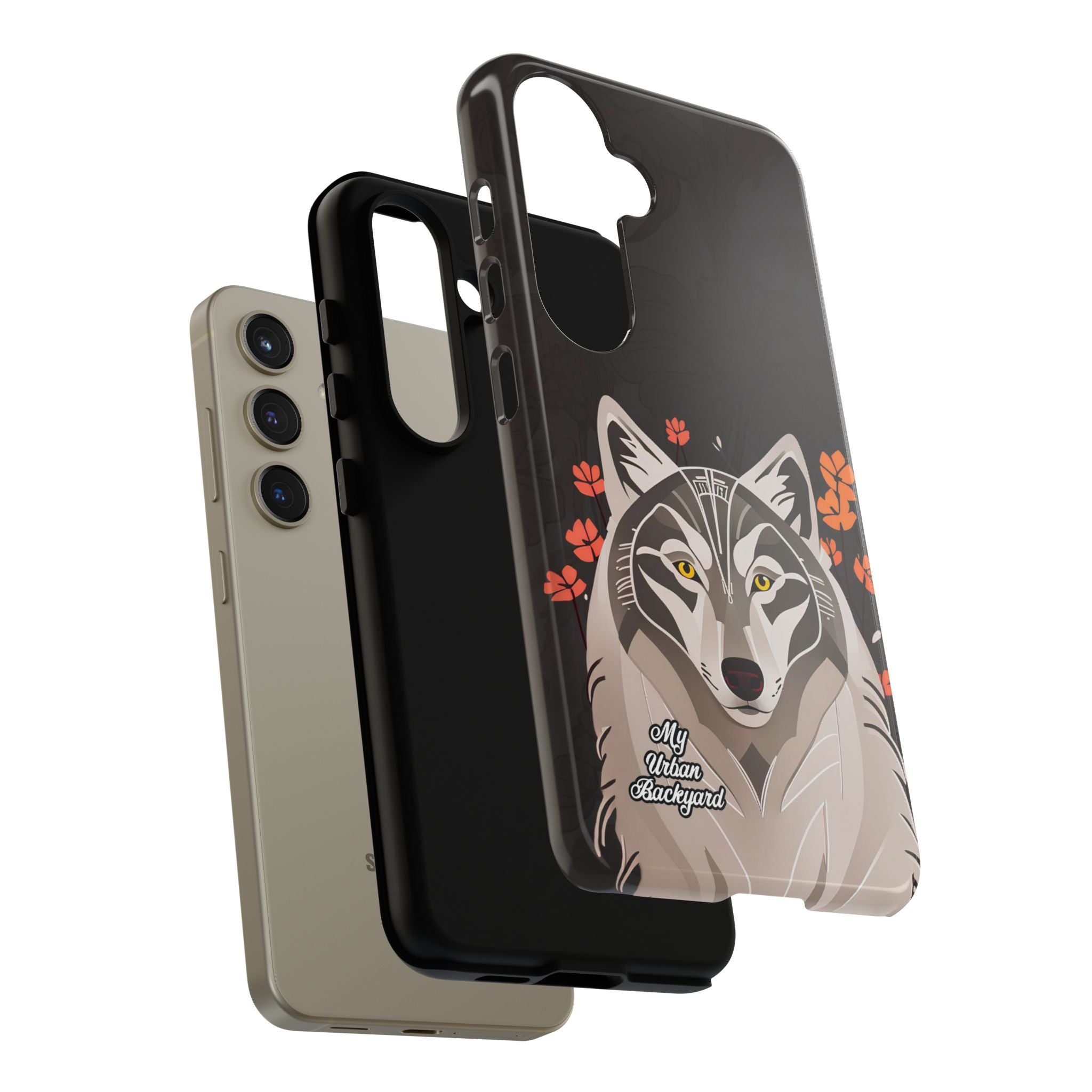 Art Deco Wolf, Cell Phone Case - Apple, Samsung, Google Pixel