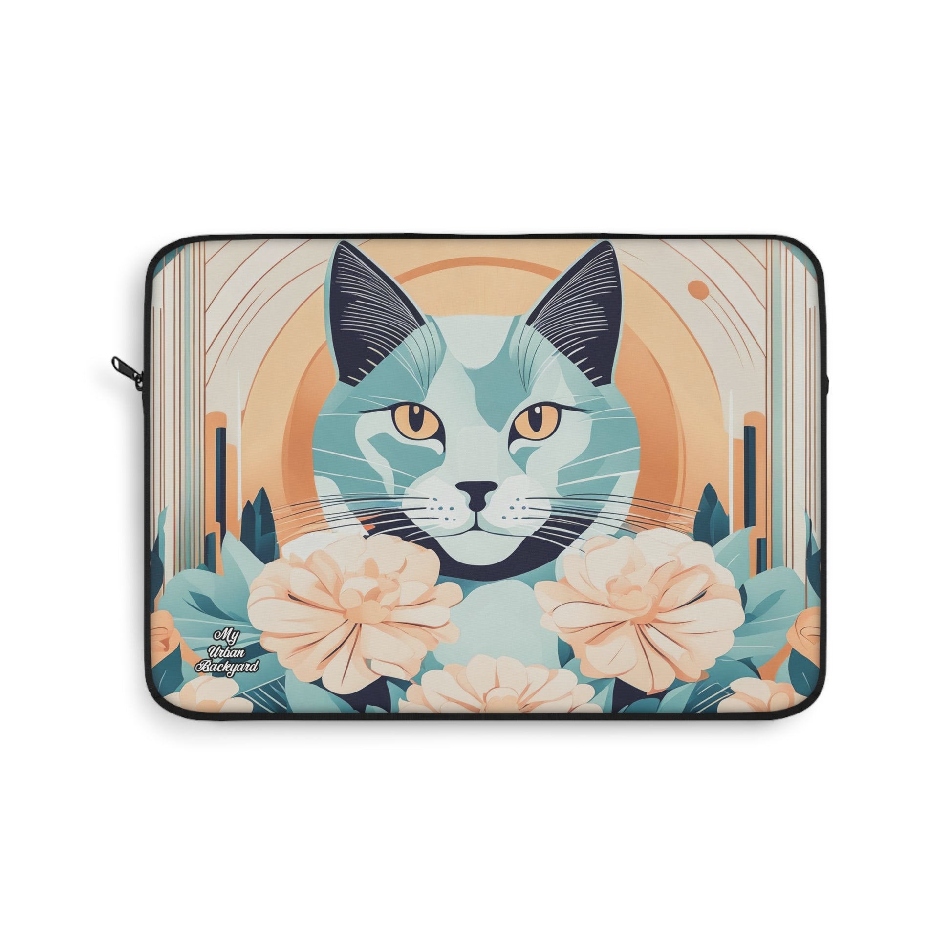 Leo Bluemane, Soft Cat Laptop Sleeve, Protective Case, Gift for Cat Lovers, Tech Accessory, Personalized Laptops, Stylish Cat Design