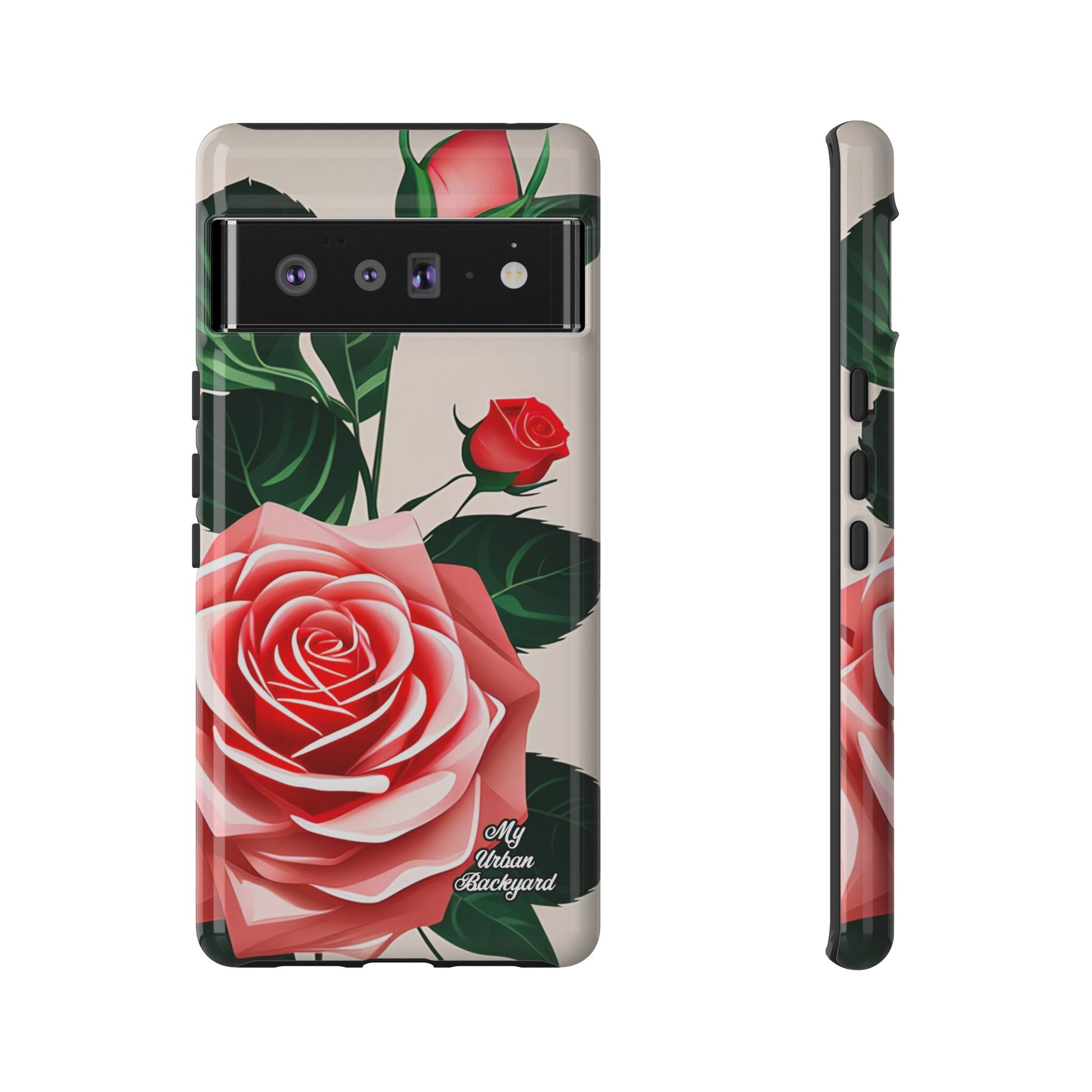 Pink Rose Flowers, Cell Phone Case - Apple, Samsung, Google Pixel