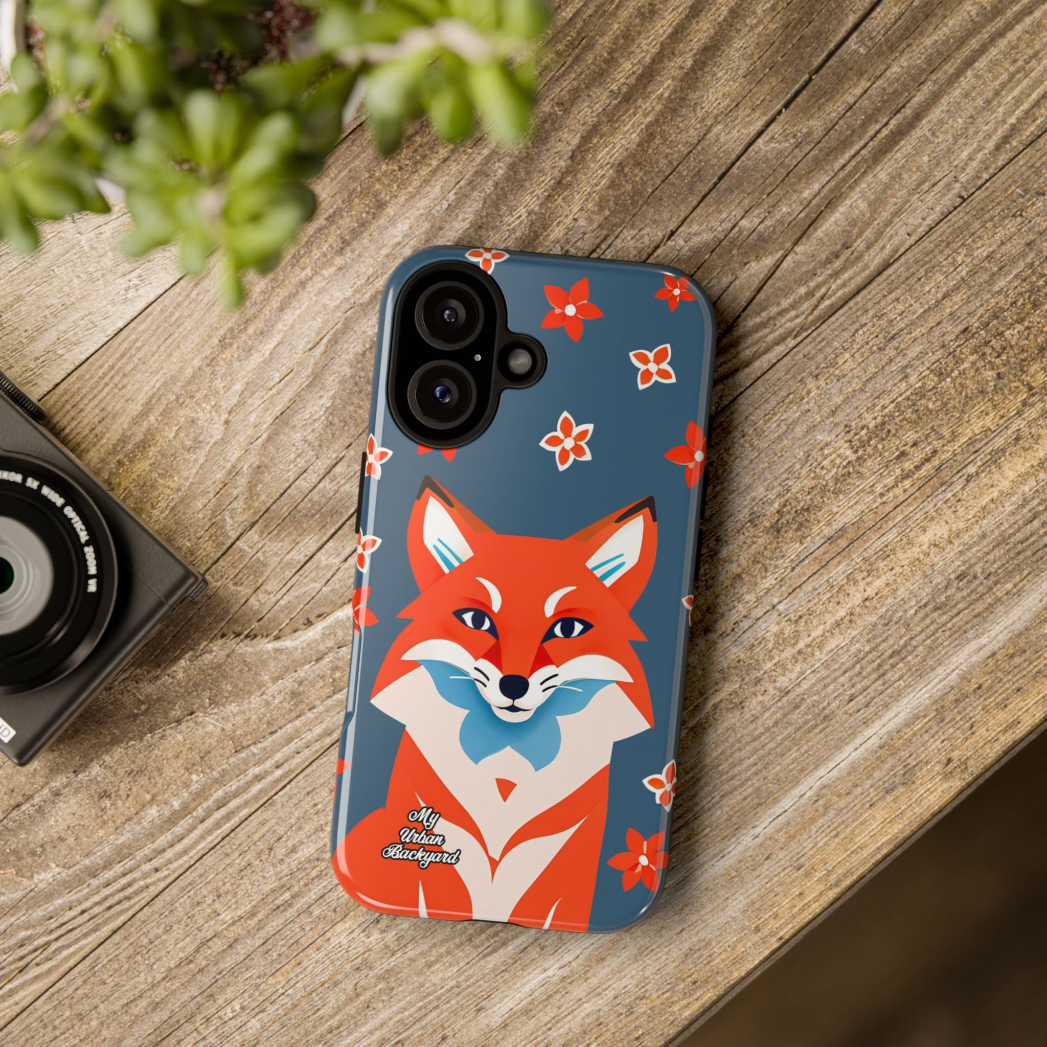 Fox with Flowers, Cell Phone Case - Apple, Samsung, Google Pixel