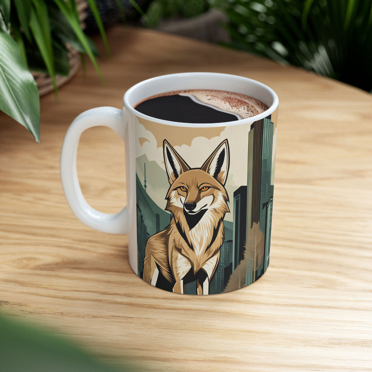 Urban Coyote Ceramic Mug