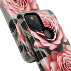 Pink Rose Flowers, Cell Phone Case - Apple, Samsung or Google Pixel