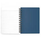 Red, White & Blue Floral Spiral Journal