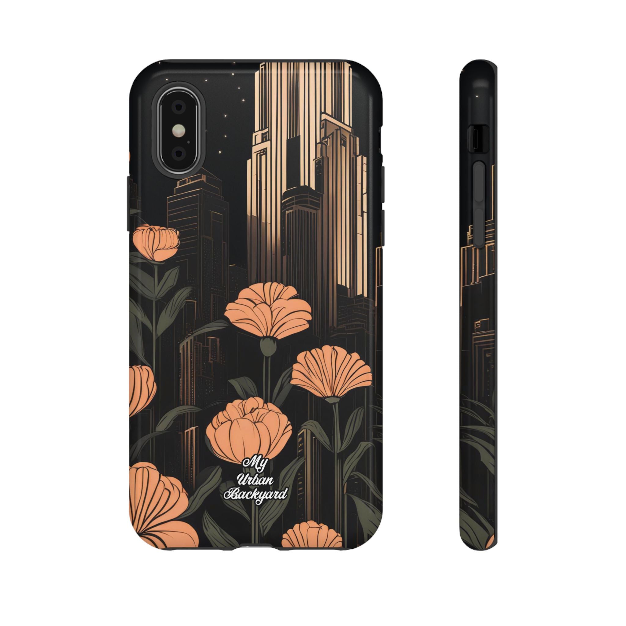 Urban Evening with Flowers, Cell Phone Case