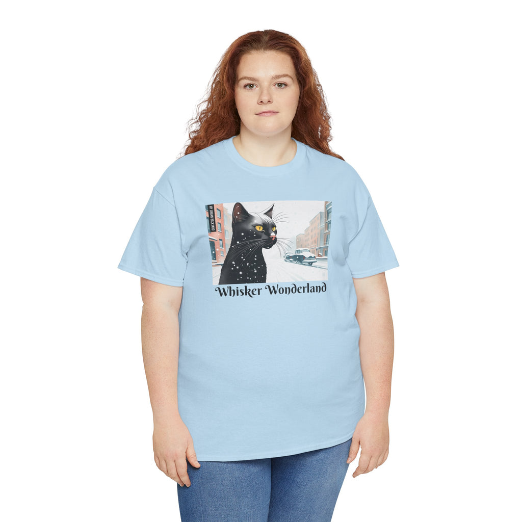 Whisker Wonderland Unisex Heavy Cotton Tee - Cozy Cat Lover's T-Shirt