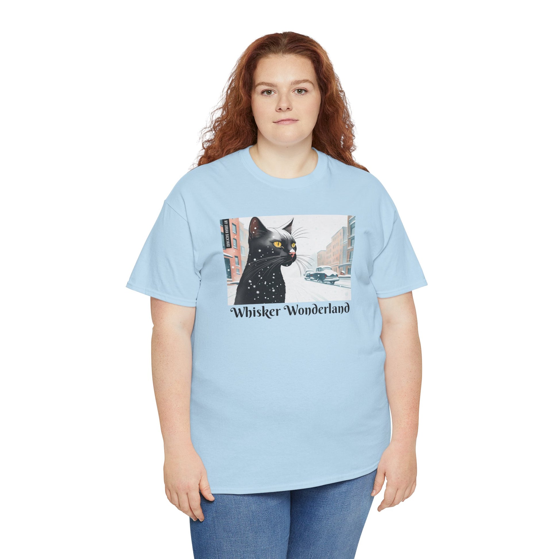Whisker Wonderland Unisex Heavy Cotton Tee - Cozy Cat Lover's T-Shirt