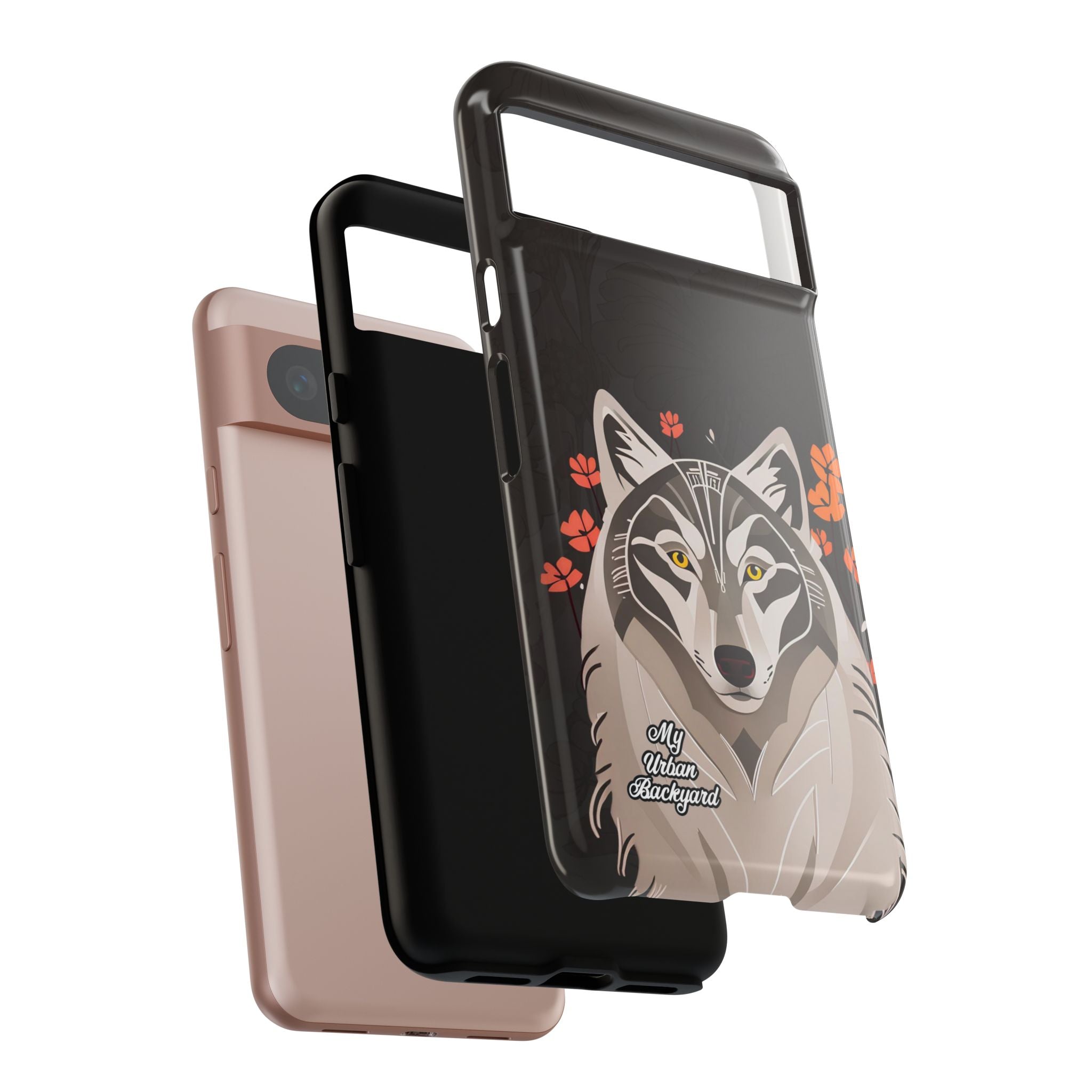 Art Deco Wolf, Cell Phone Case - Apple, Samsung, Google Pixel