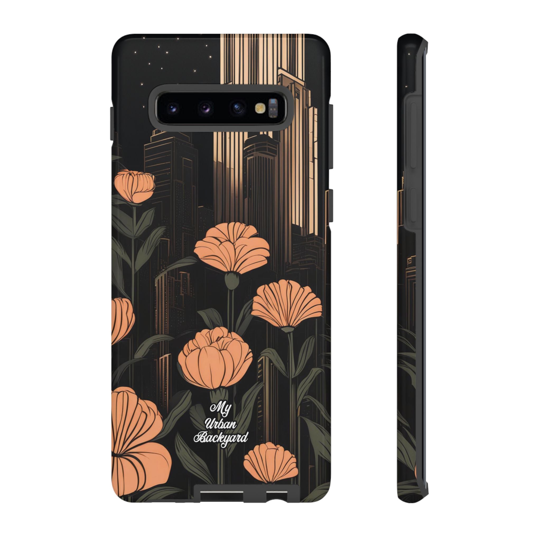 Urban Evening with Flowers, Cell Phone Case