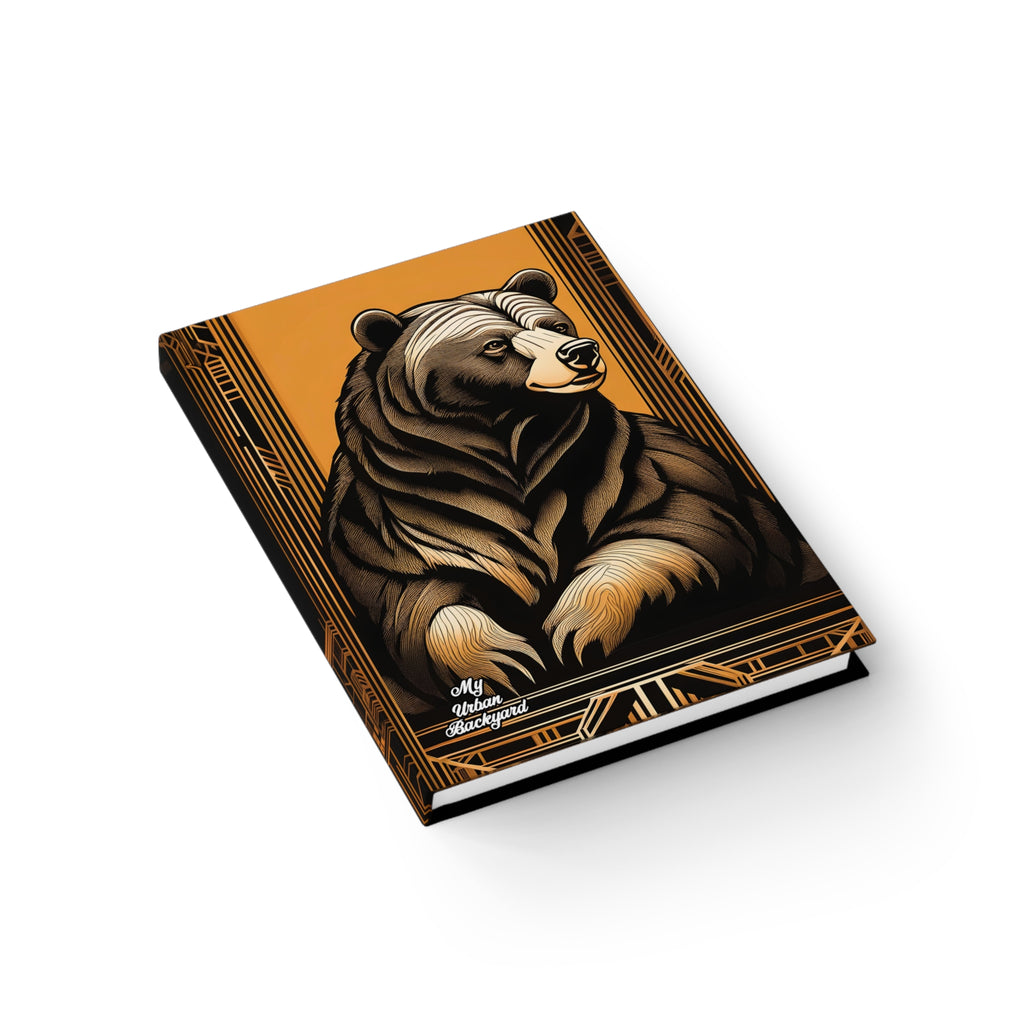 Theo Grizzlyson, Bear Hardcover Notebook Journal – 6" x 8"
